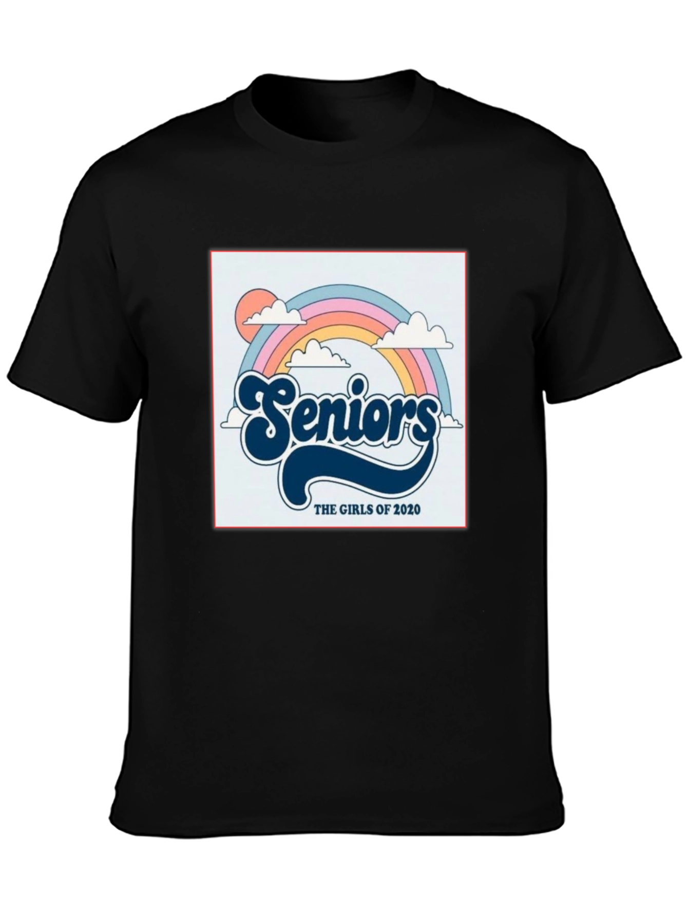 Retro Seniors Girls of 2020 Rainbow T-Shirt