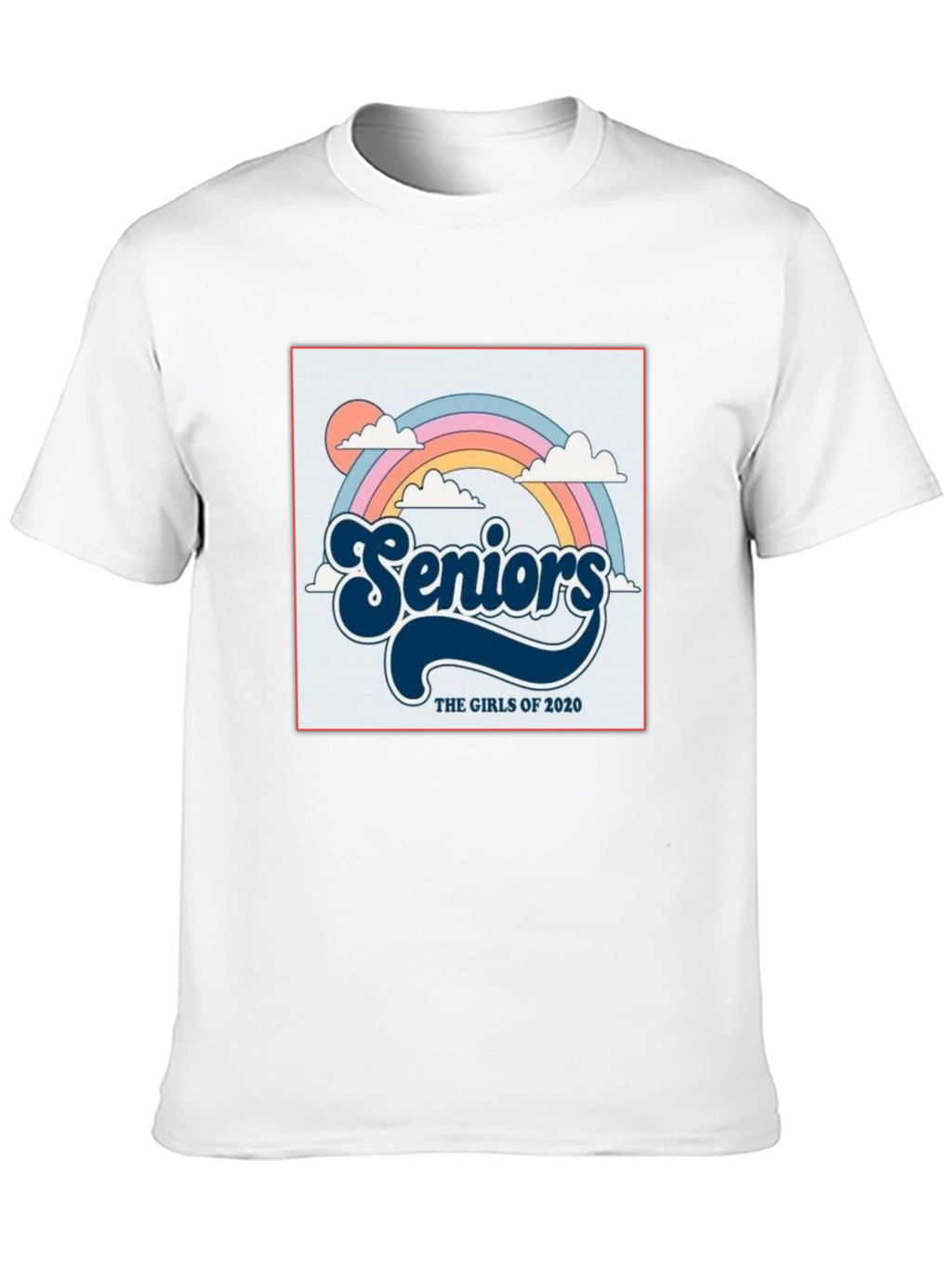 Retro Seniors Girls of 2020 Rainbow T-Shirt