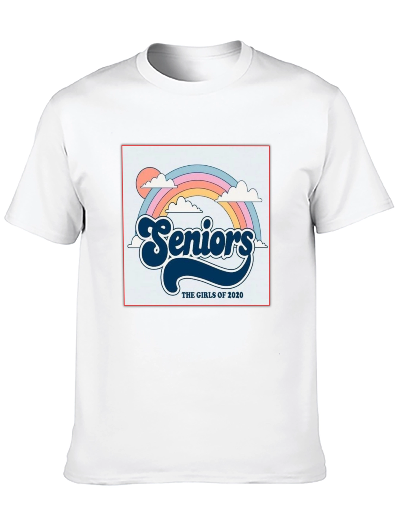 Retro Seniors Girls of 2020 Rainbow T-Shirt