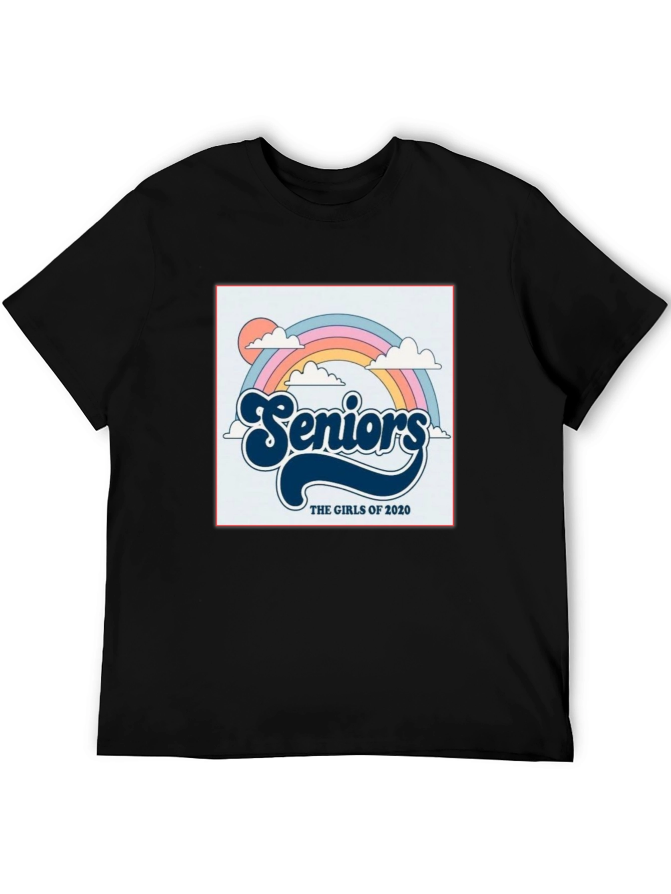 Retro Seniors Girls of 2020 Rainbow T-Shirt