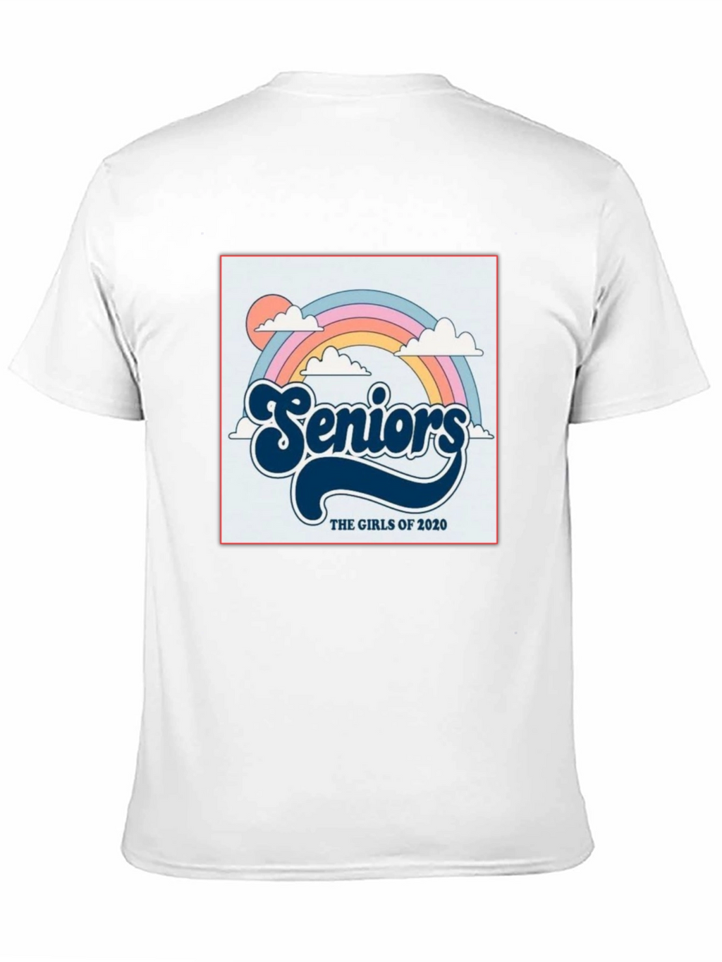 Retro Seniors Girls of 2020 Rainbow T-Shirt