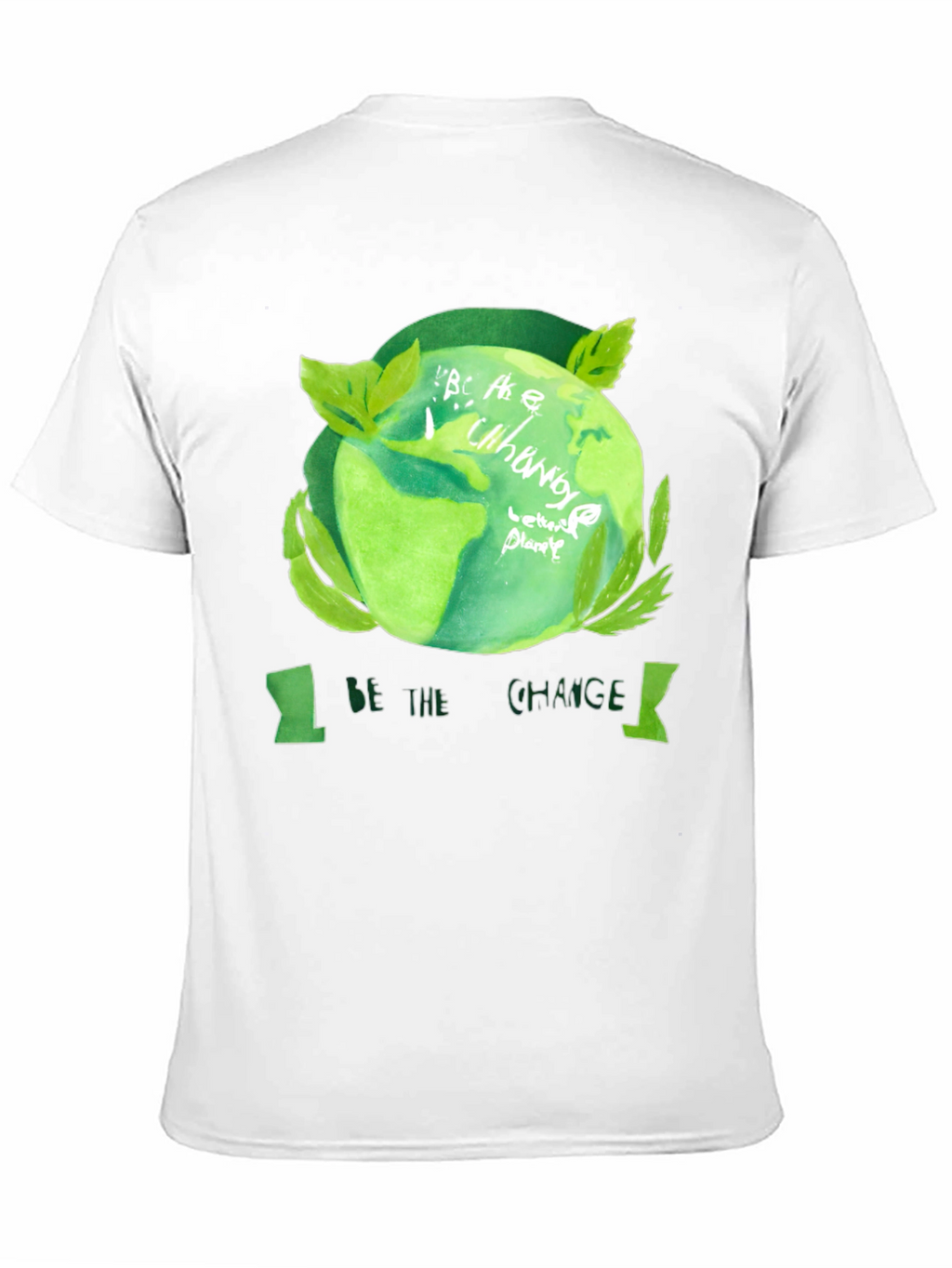 Eco-Friendly Be the Change Black T-Shirt