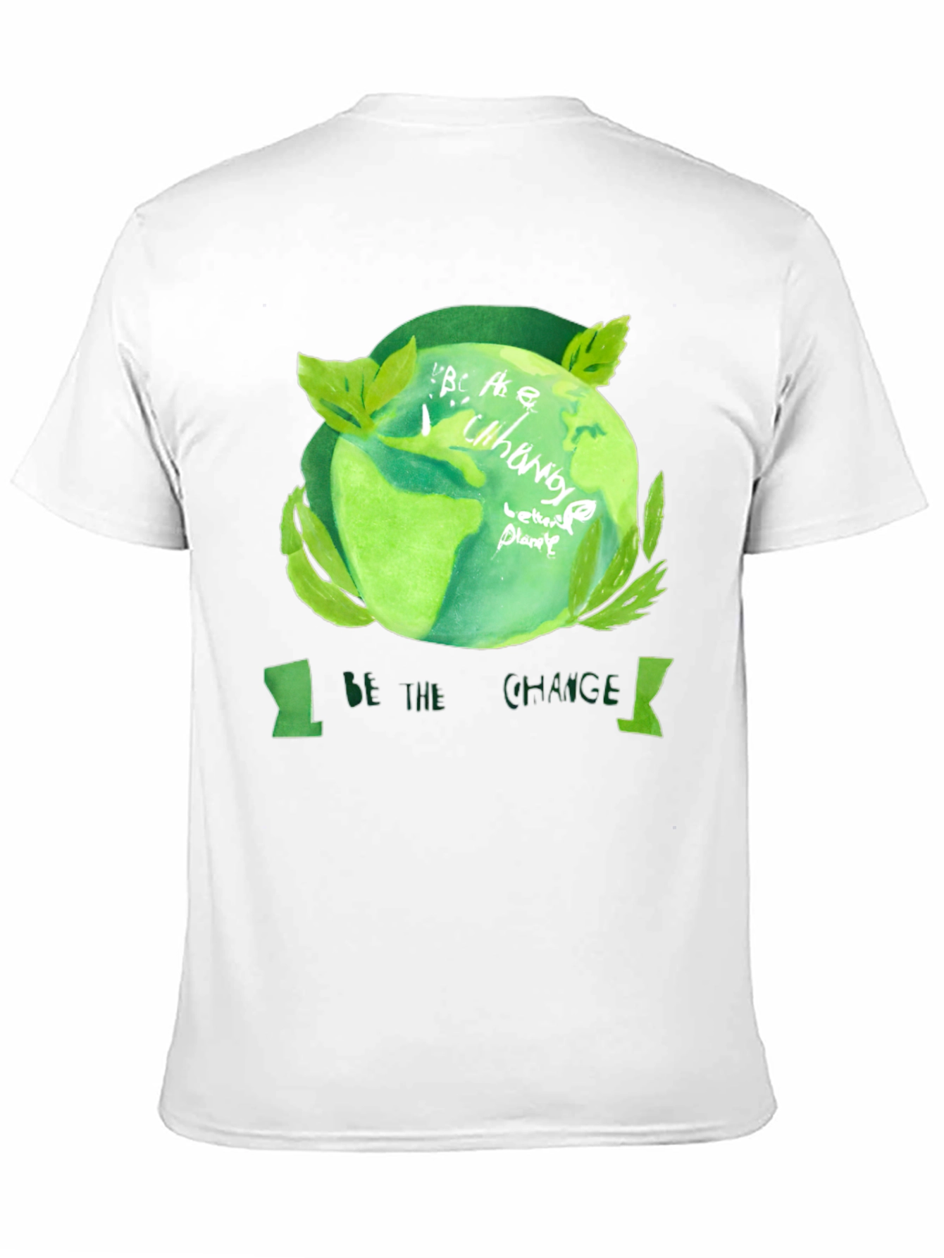 Eco-Friendly Be the Change Black T-Shirt
