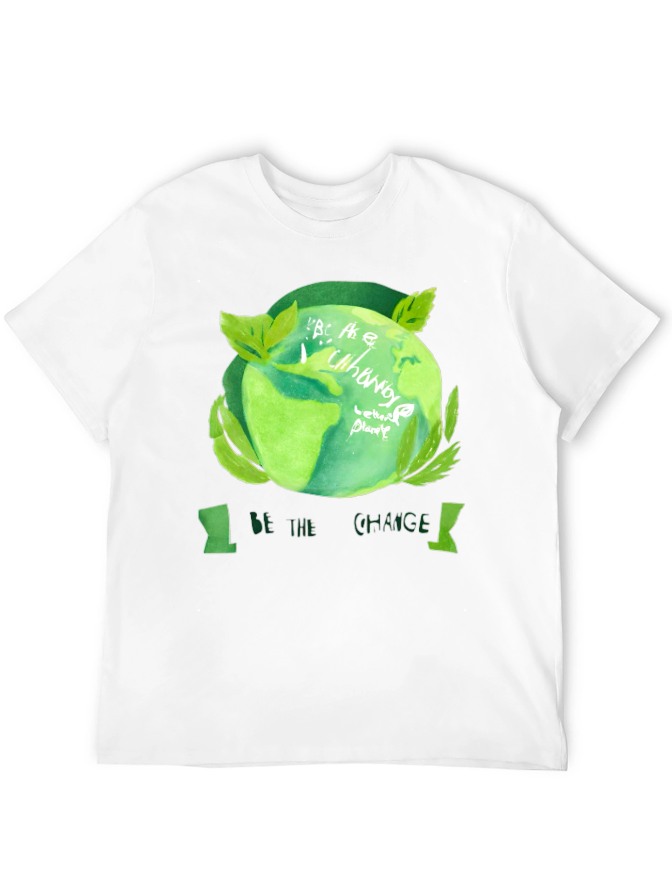 Eco-Friendly Be the Change Black T-Shirt