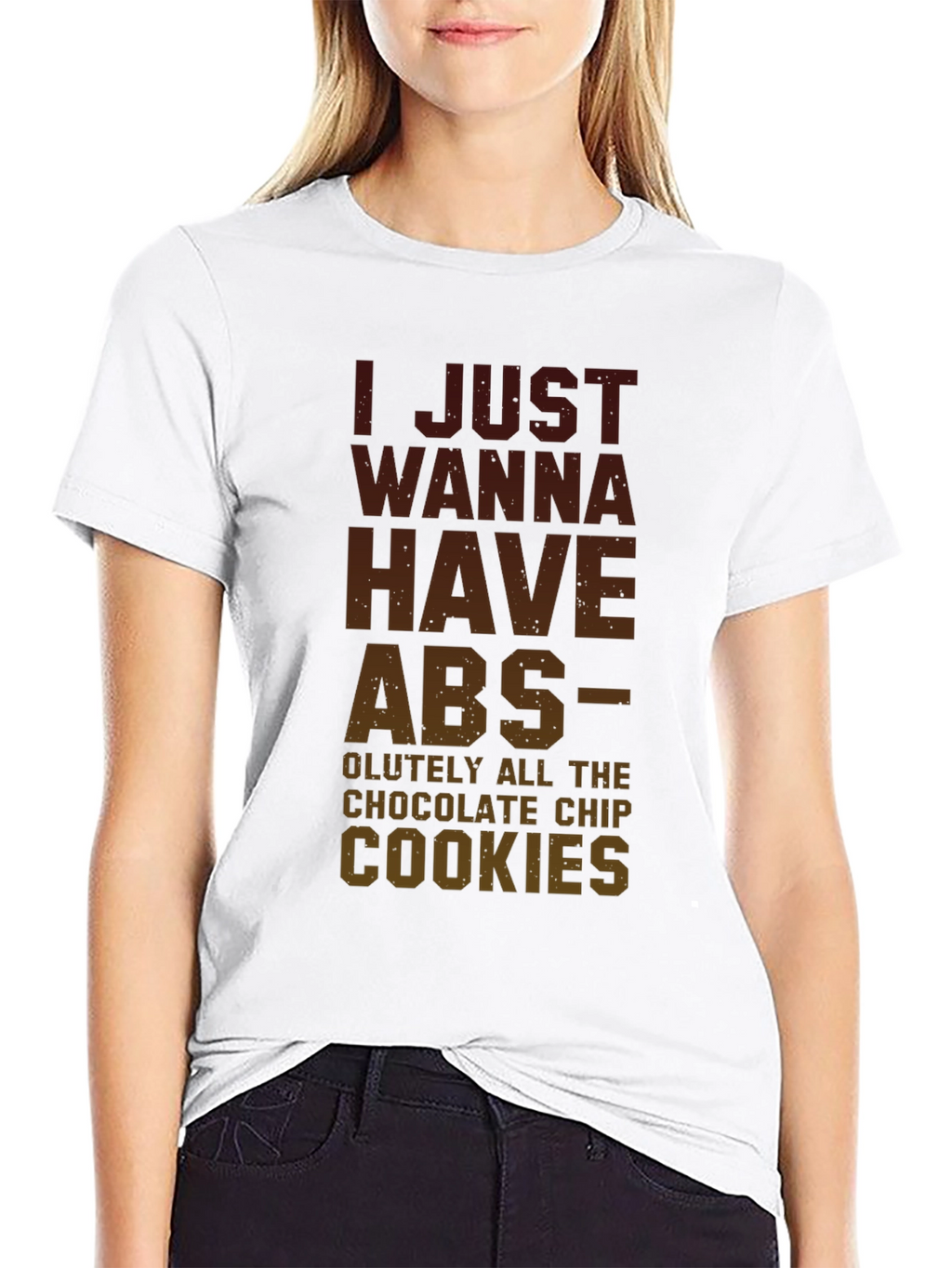 Abs & Cookies Funny Graphic T-Shirt