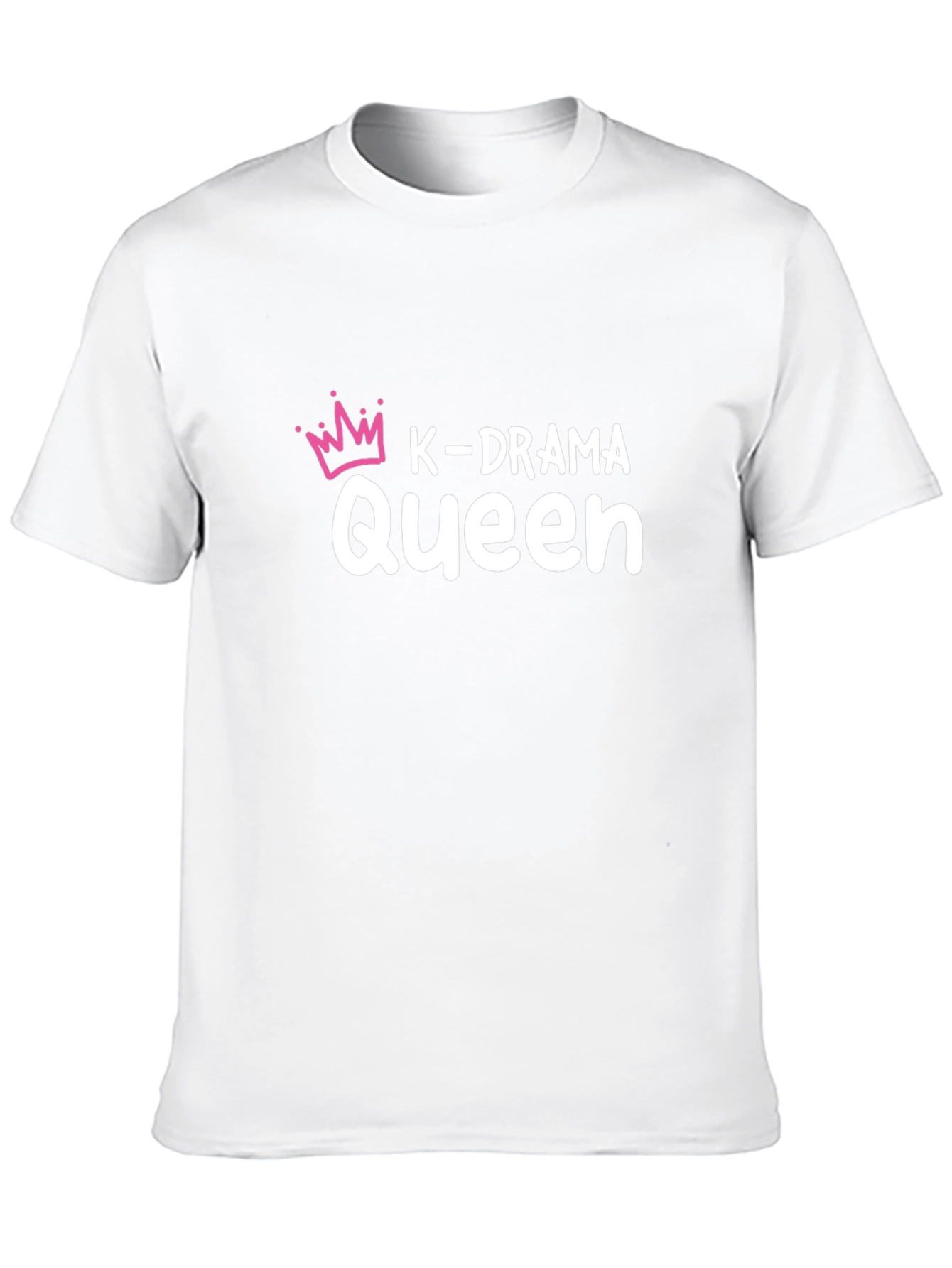 K-Drama Queen Graphic Tee - Black Cotton