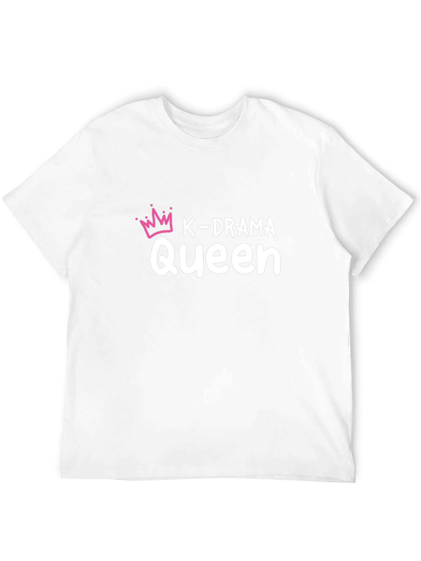 K-Drama Queen Graphic Tee - Black Cotton