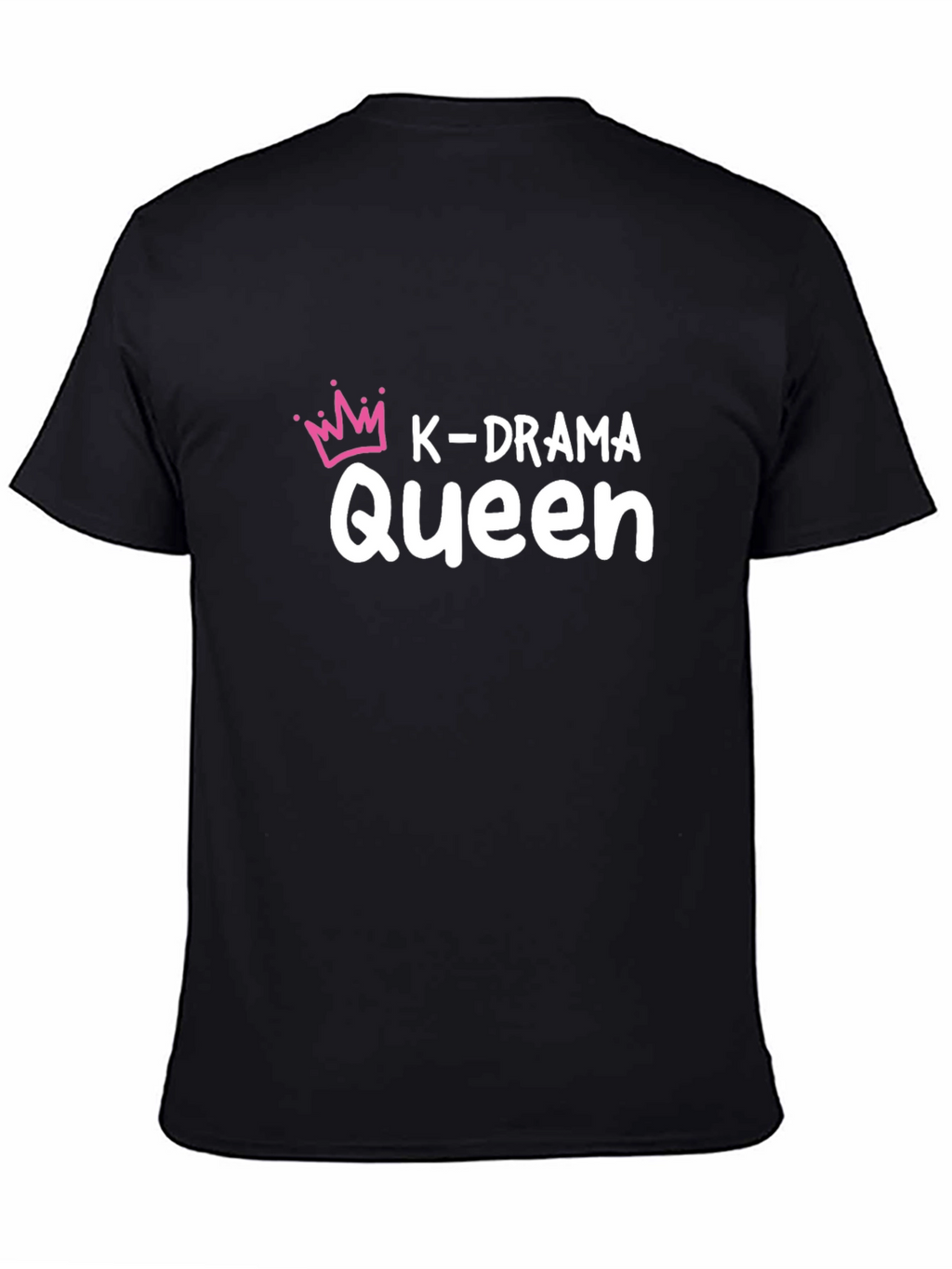 K-Drama Queen Graphic Tee - Black Cotton