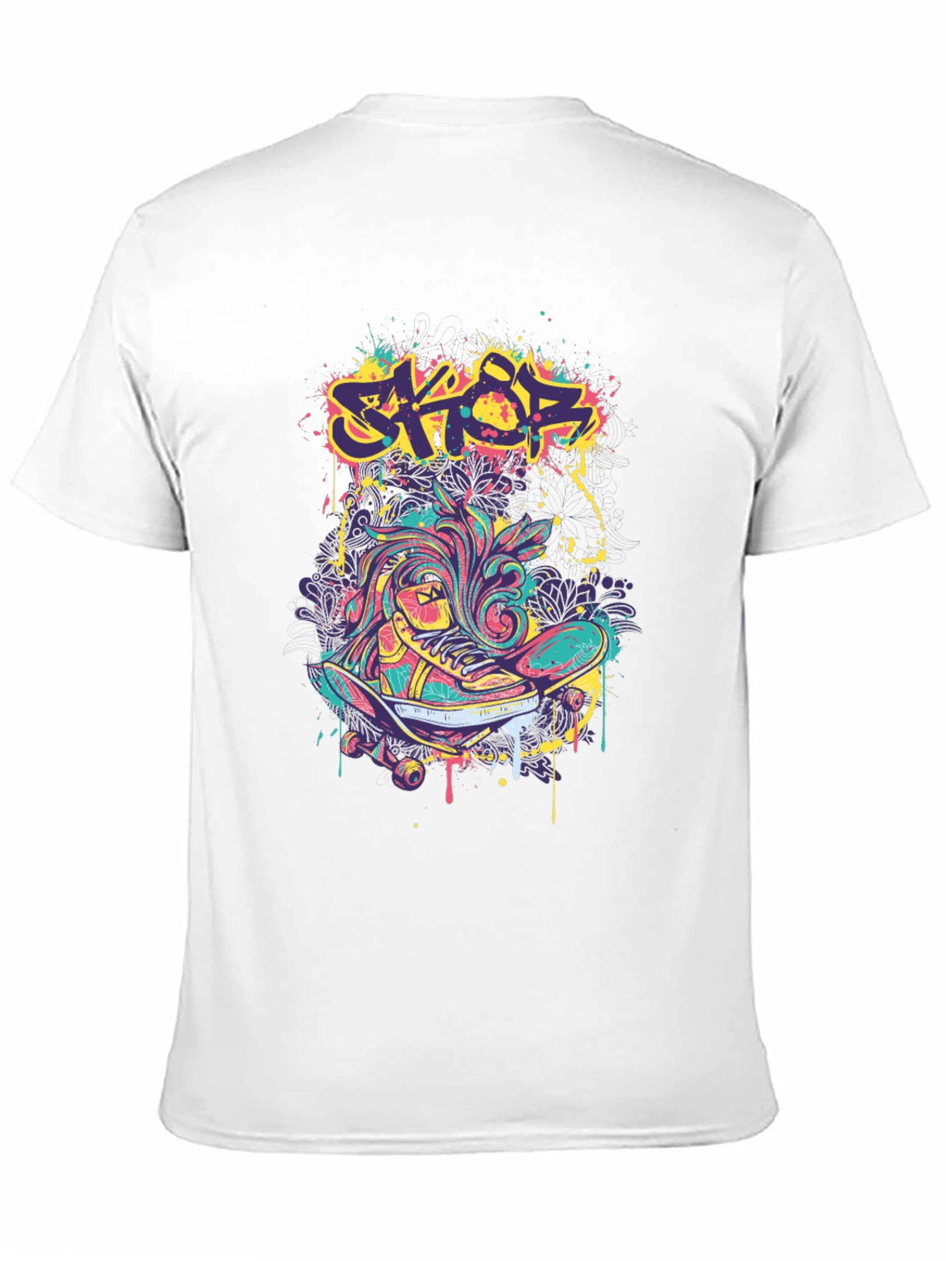 Skateboarding Graphic T-Shirt - Street Style Tee