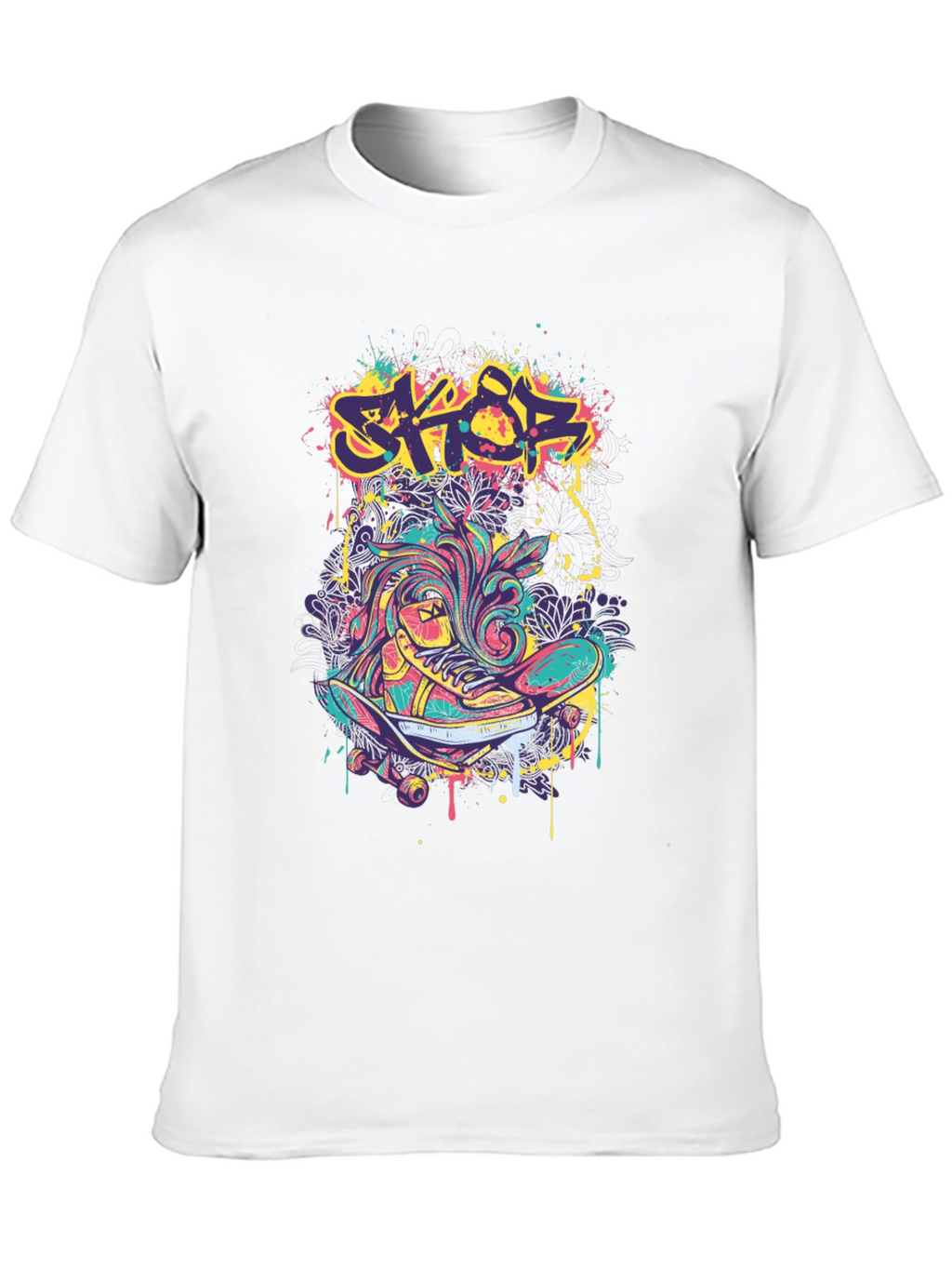 Skateboarding Graphic T-Shirt - Street Style Tee