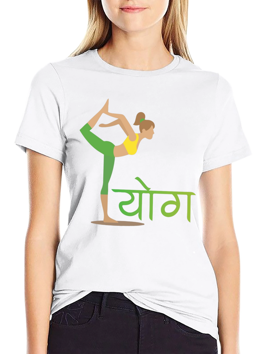 Yoga Pose Graphic T-Shirt - Mens Black Tee