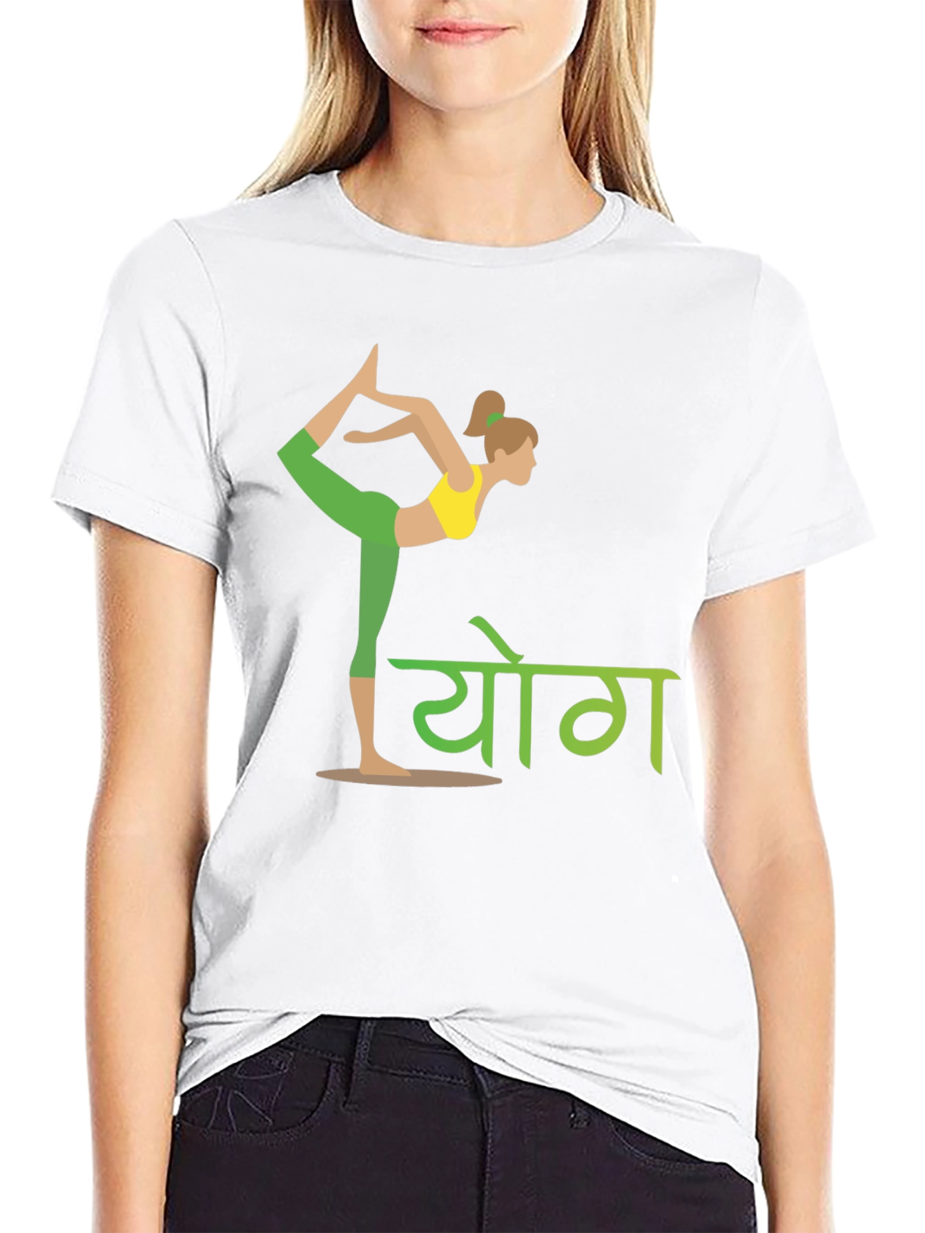 Yoga Pose Graphic T-Shirt - Mens Black Tee