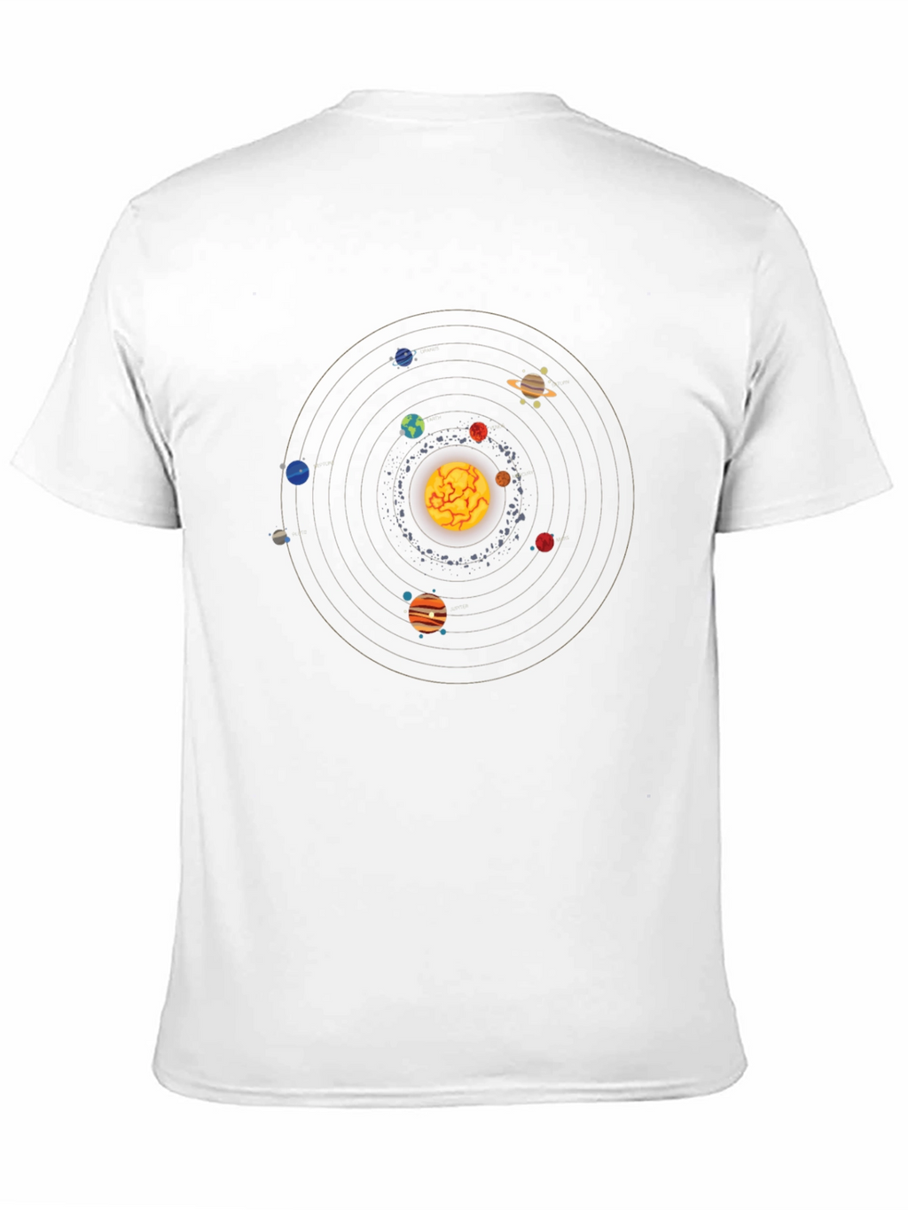 Solar System T-Shirt - Unique Space Design