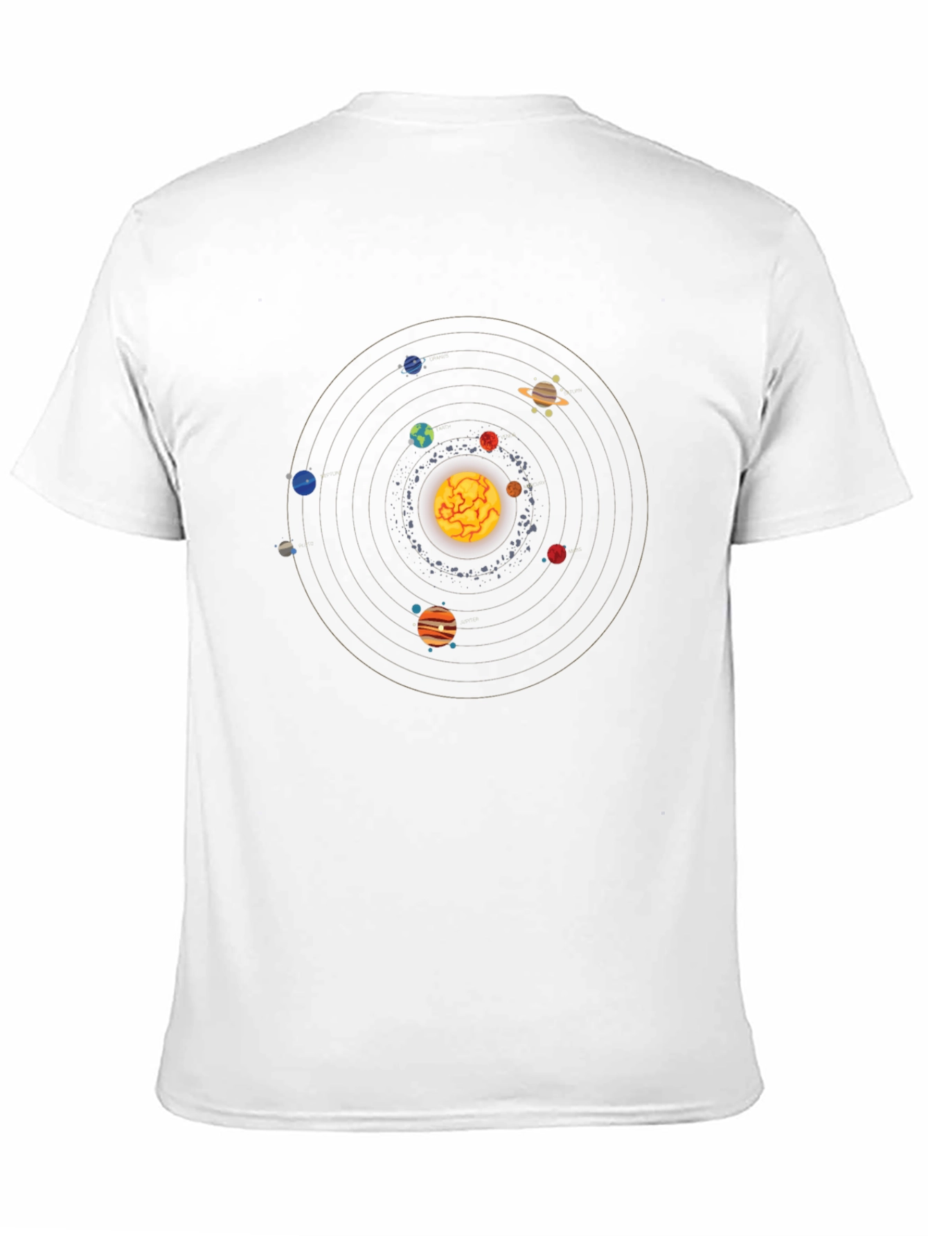 Solar System T-Shirt - Unique Space Design
