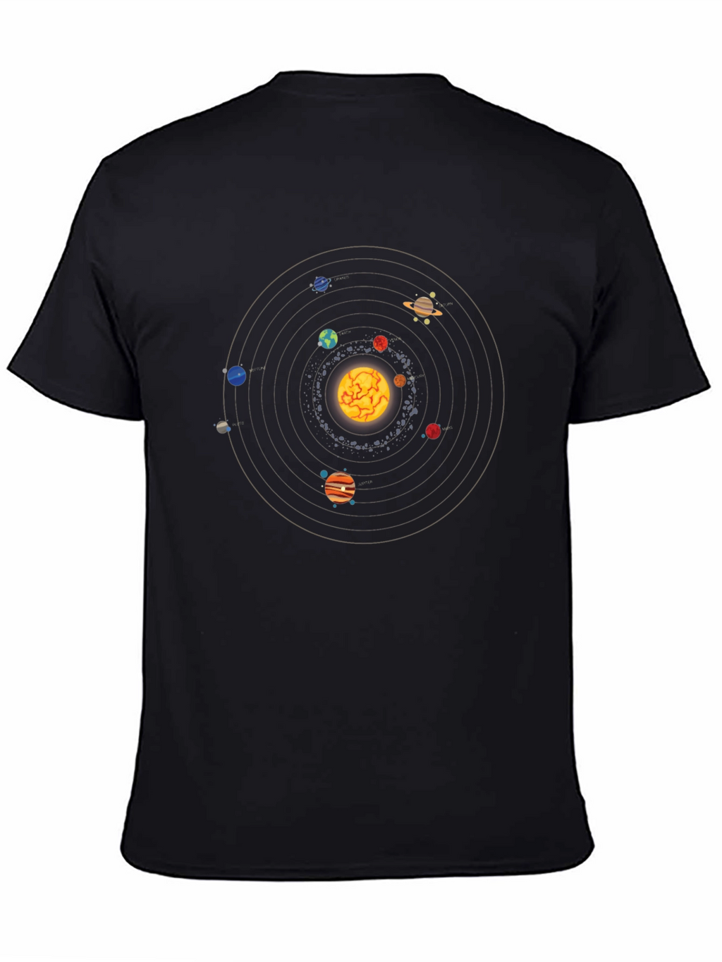 Solar System T-Shirt - Unique Space Design