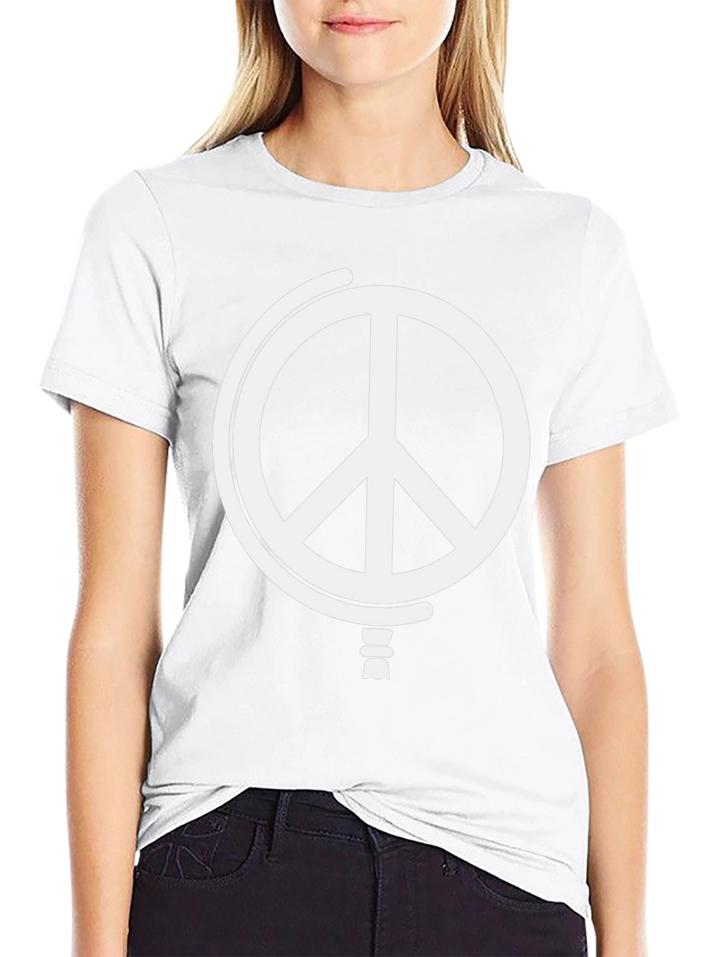 Peace Globe Graphic T-Shirt - Black