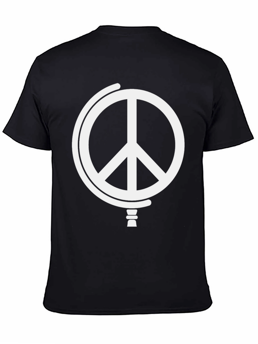 Peace Globe Graphic T-Shirt - Black