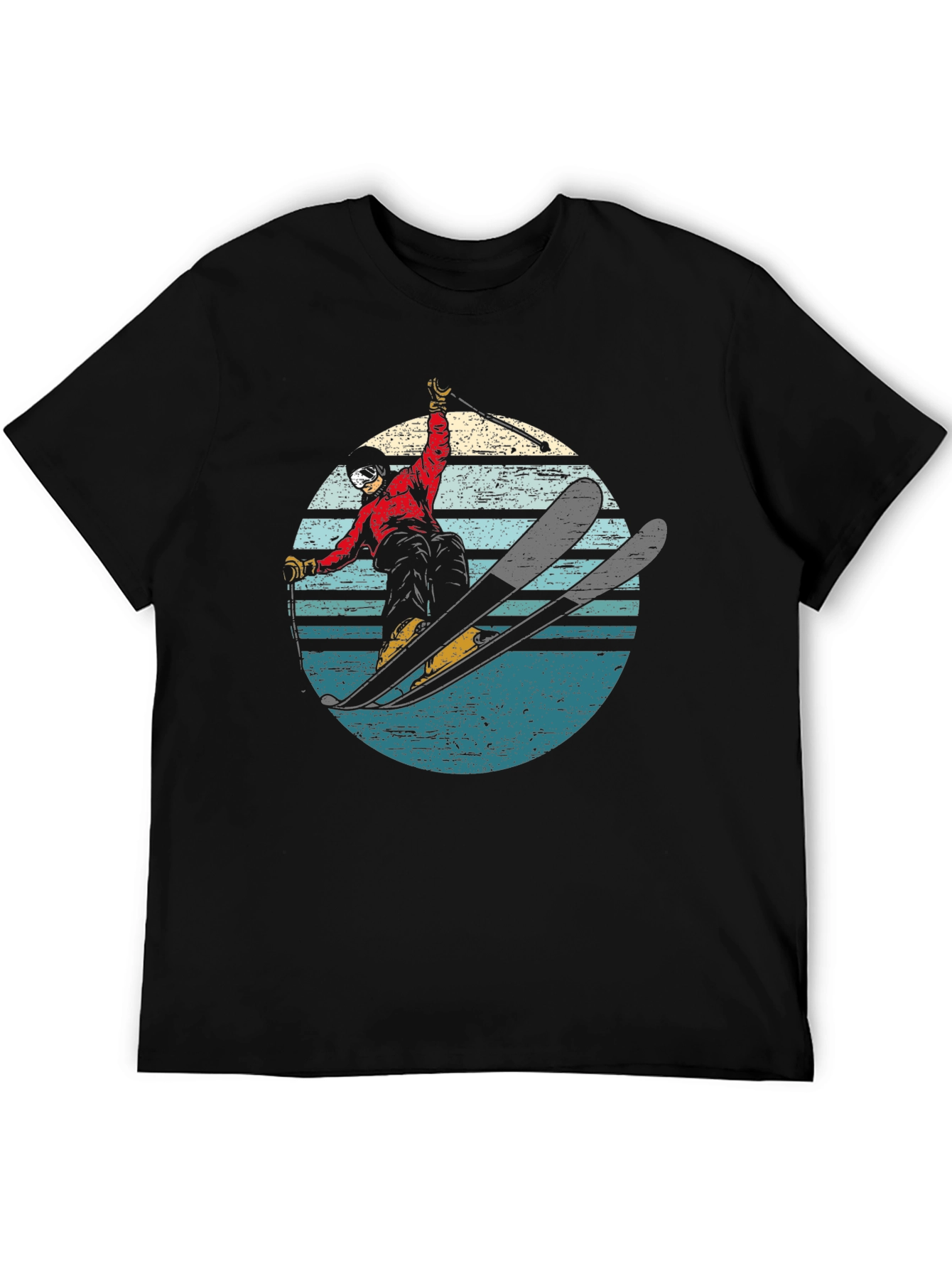 Retro Skiing T-Shirt - Vintage Style