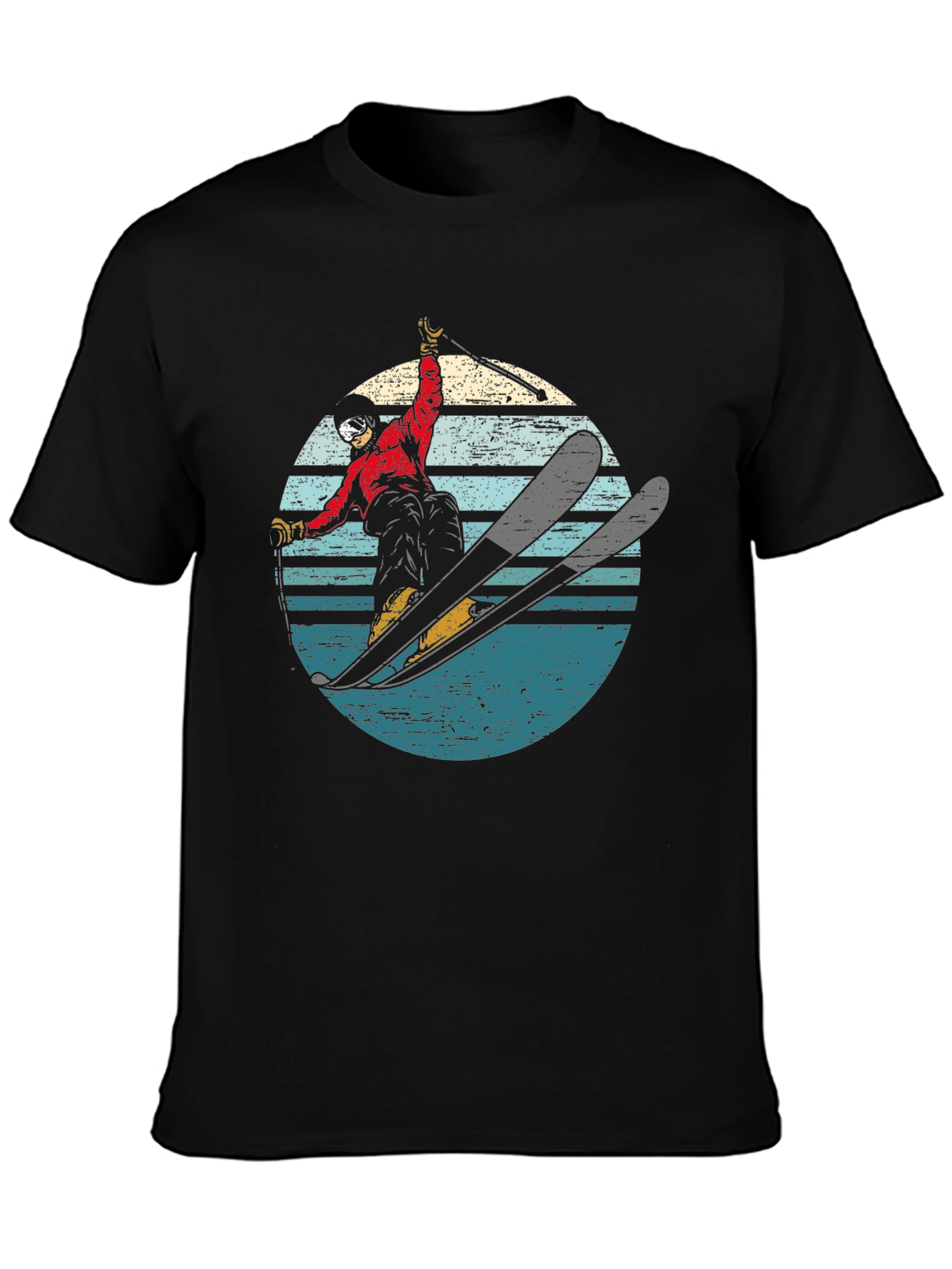 Retro Skiing T-Shirt - Vintage Style