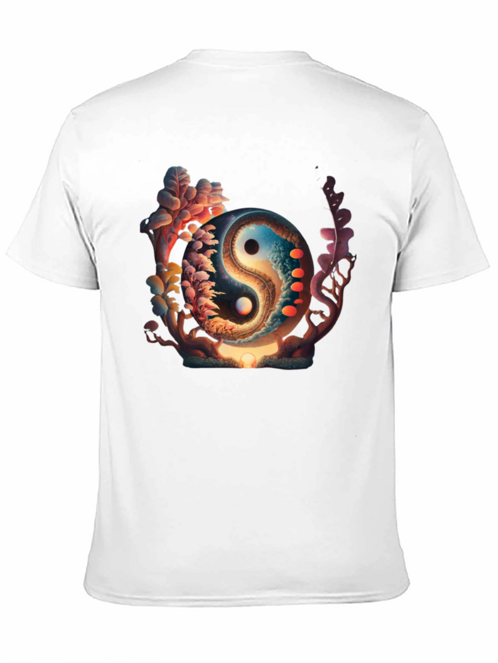 Yin Yang Graphic Black T-Shirt
