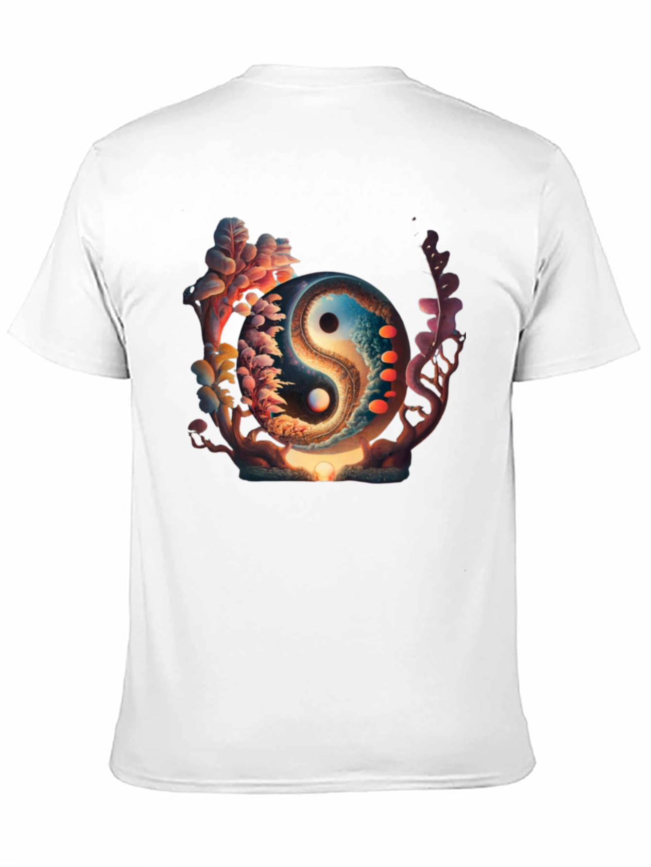 Yin Yang Graphic Black T-Shirt