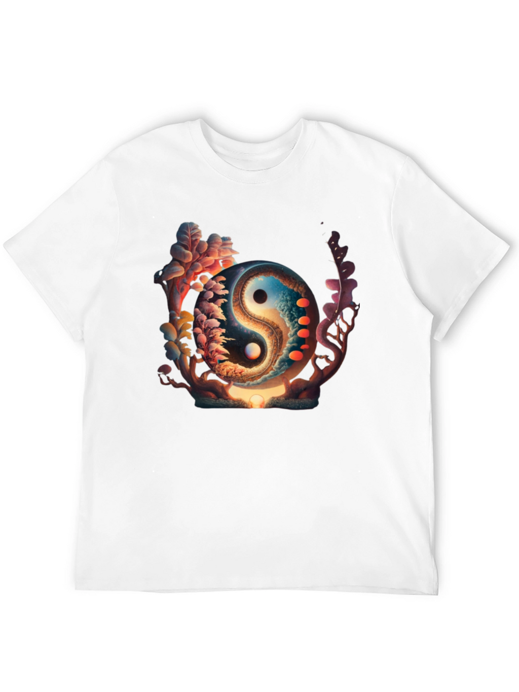 Yin Yang Graphic Black T-Shirt