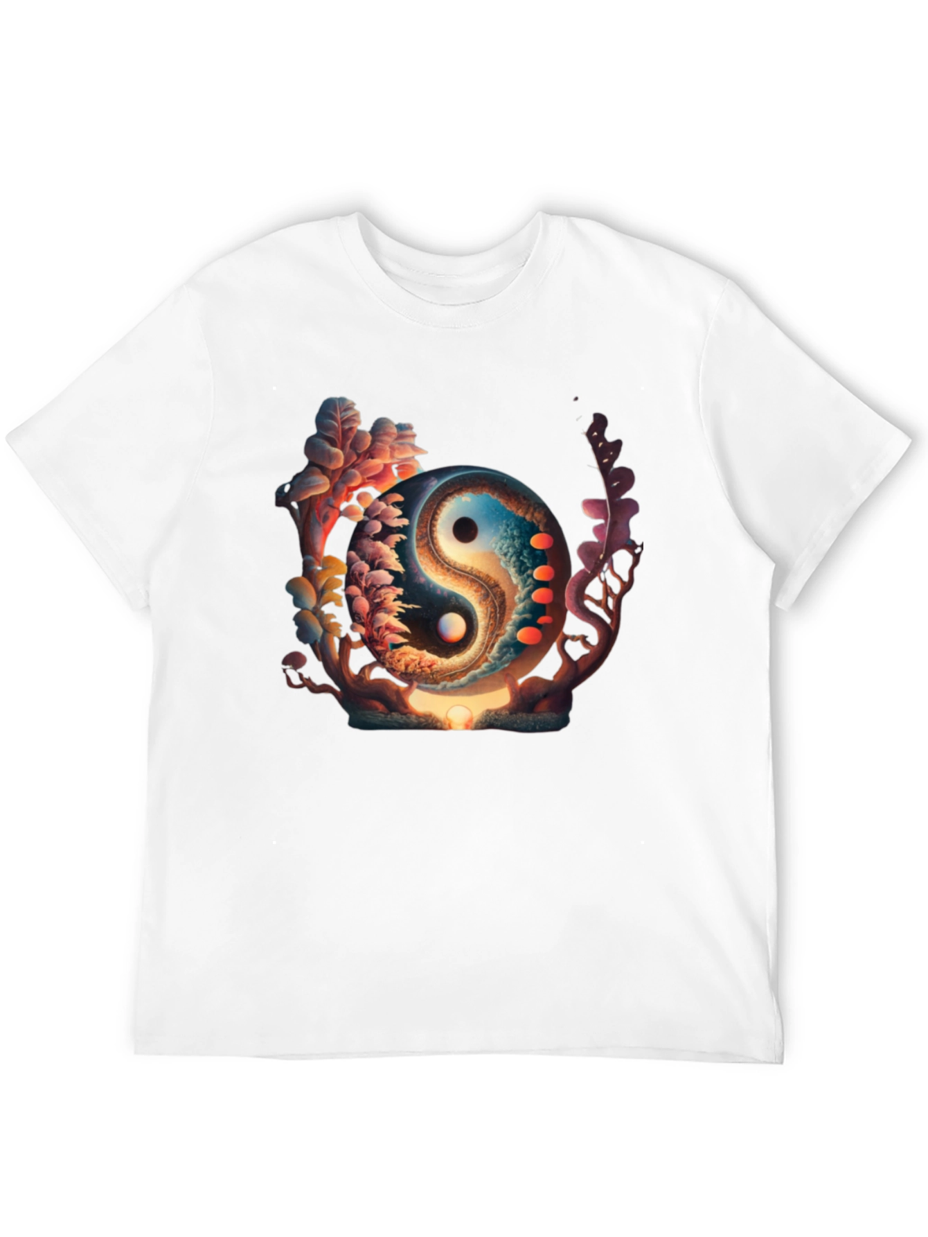 Yin Yang Graphic Black T-Shirt