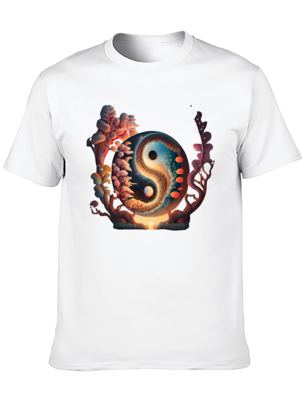 Yin Yang Graphic Black T-Shirt