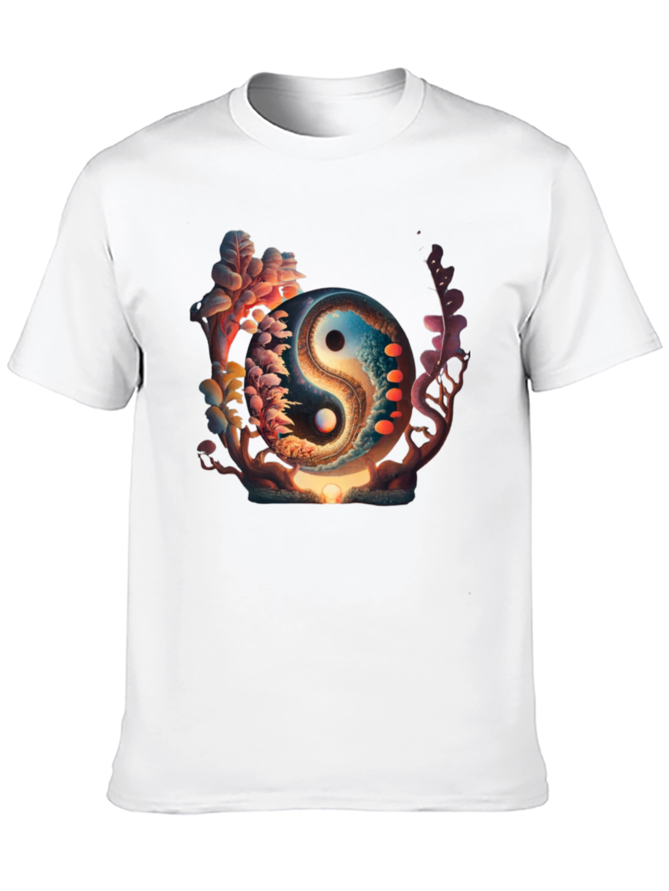 Yin Yang Graphic Black T-Shirt