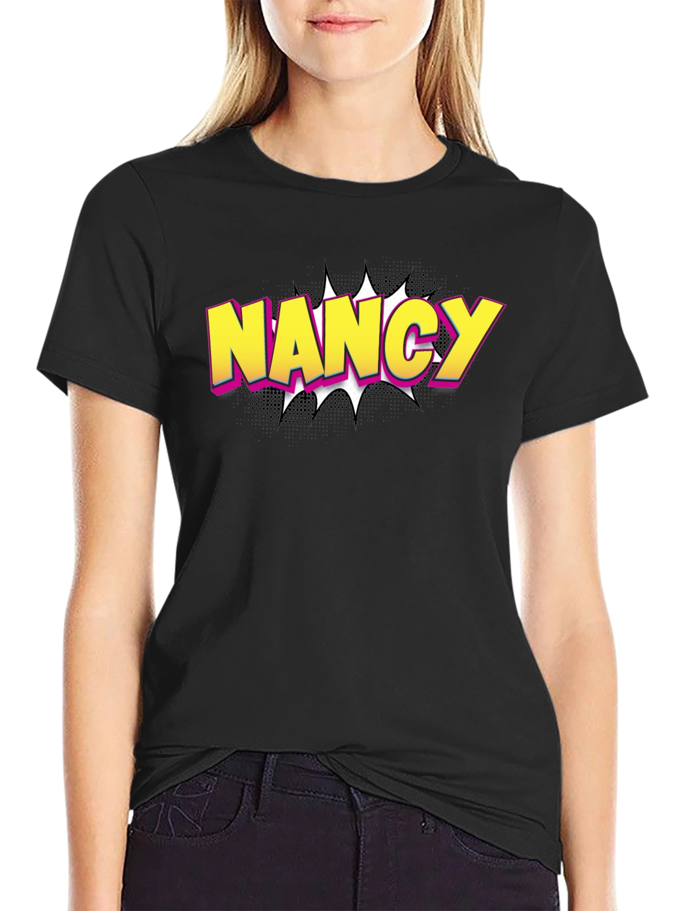 Nancy Comic Pop Art Graphic T-Shirt