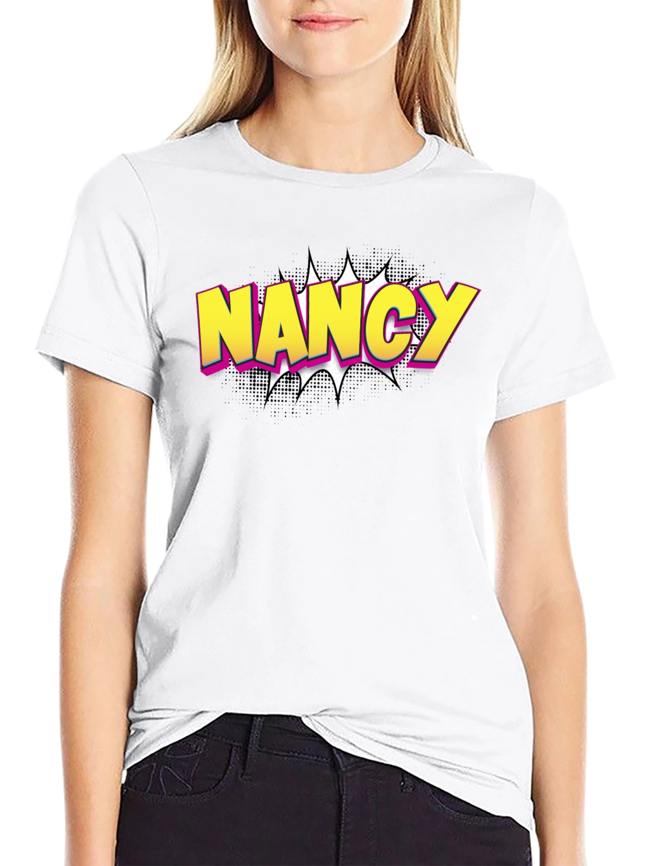 Nancy Comic Pop Art Graphic T-Shirt
