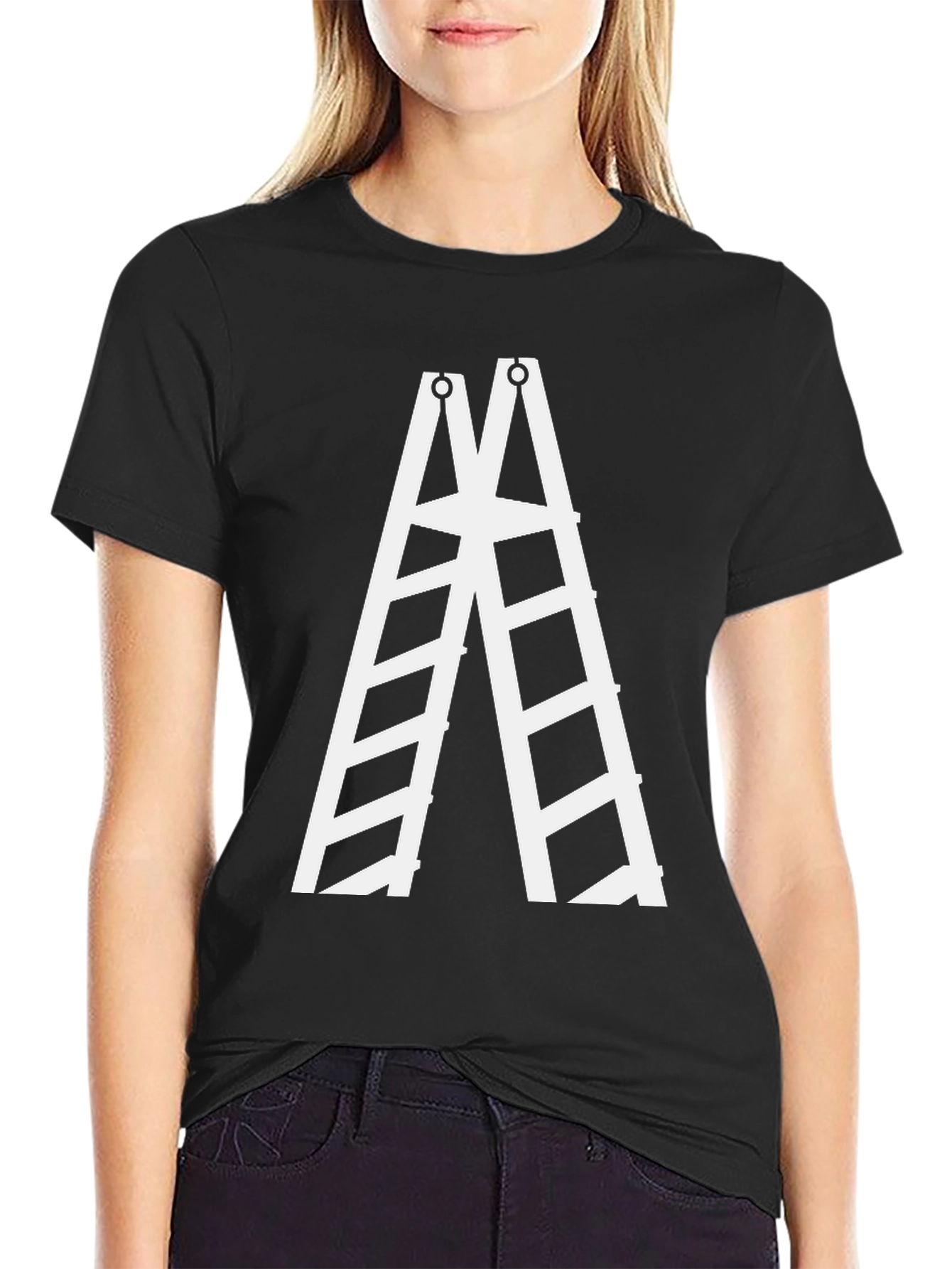 Ladder Graphic Tee - Black