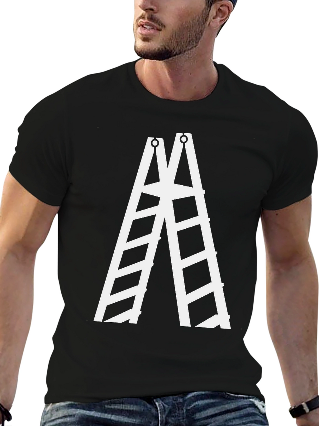Ladder Graphic Tee - Black