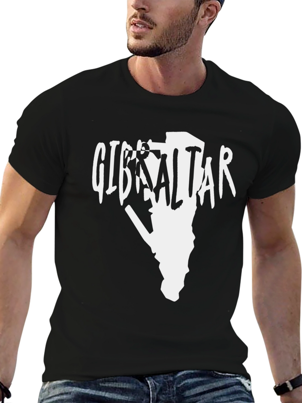 Gibraltar Graphic Tee - Mens Black T-Shirt