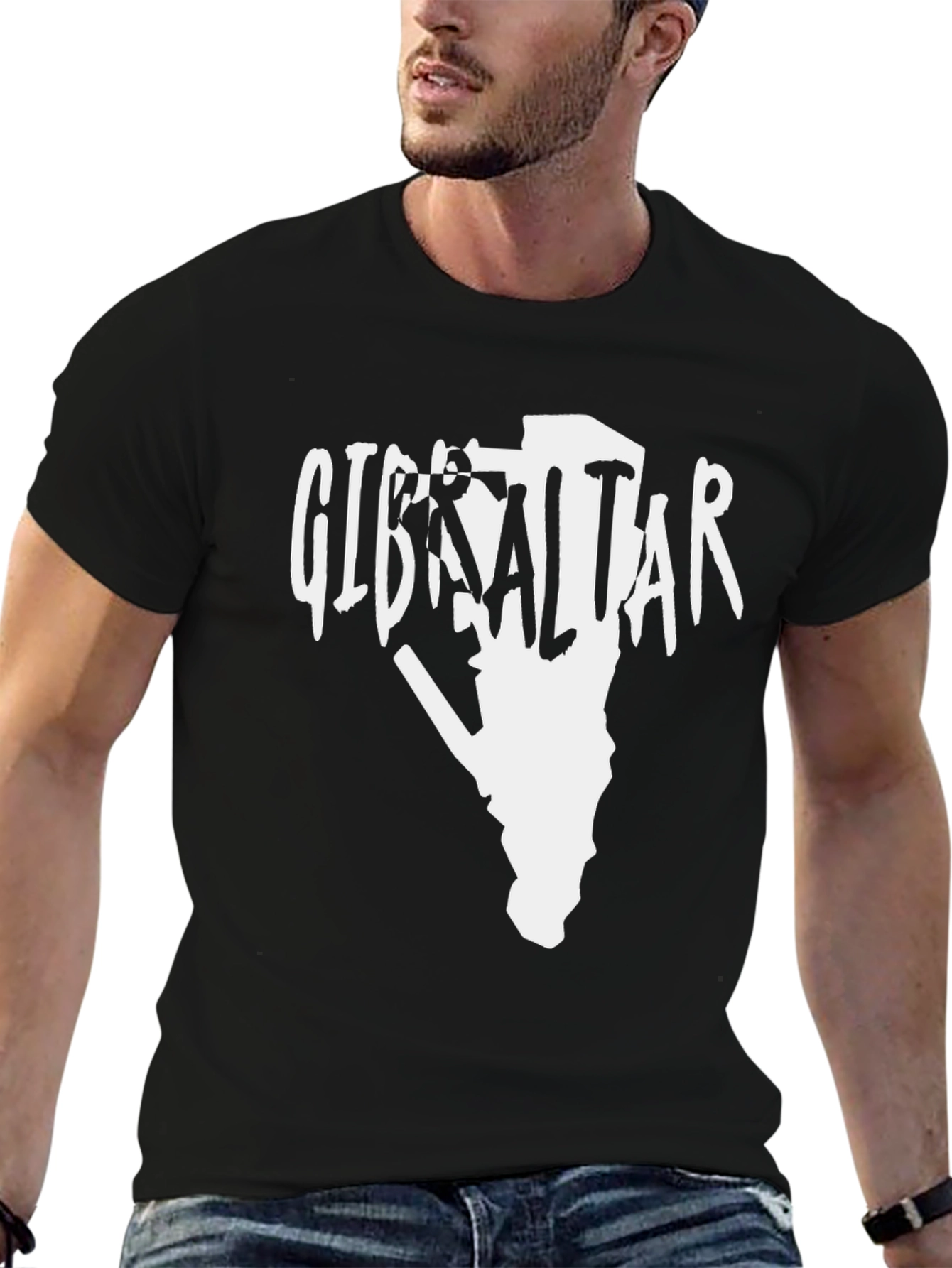 Gibraltar Graphic Tee - Mens Black T-Shirt