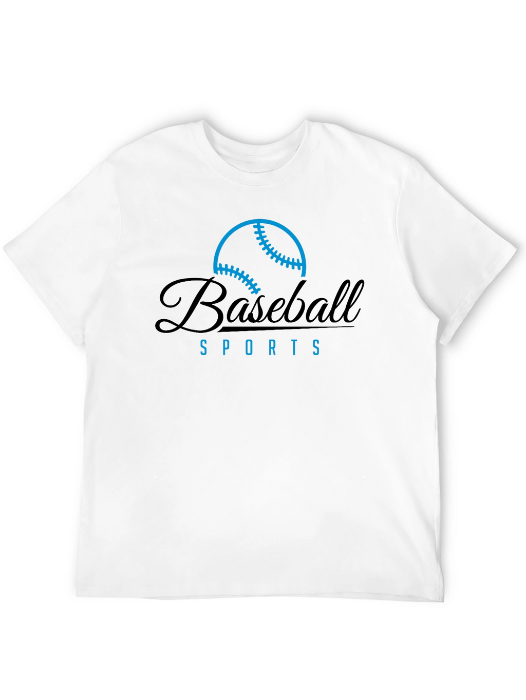 Baseball Sports Graphic Tee - Black