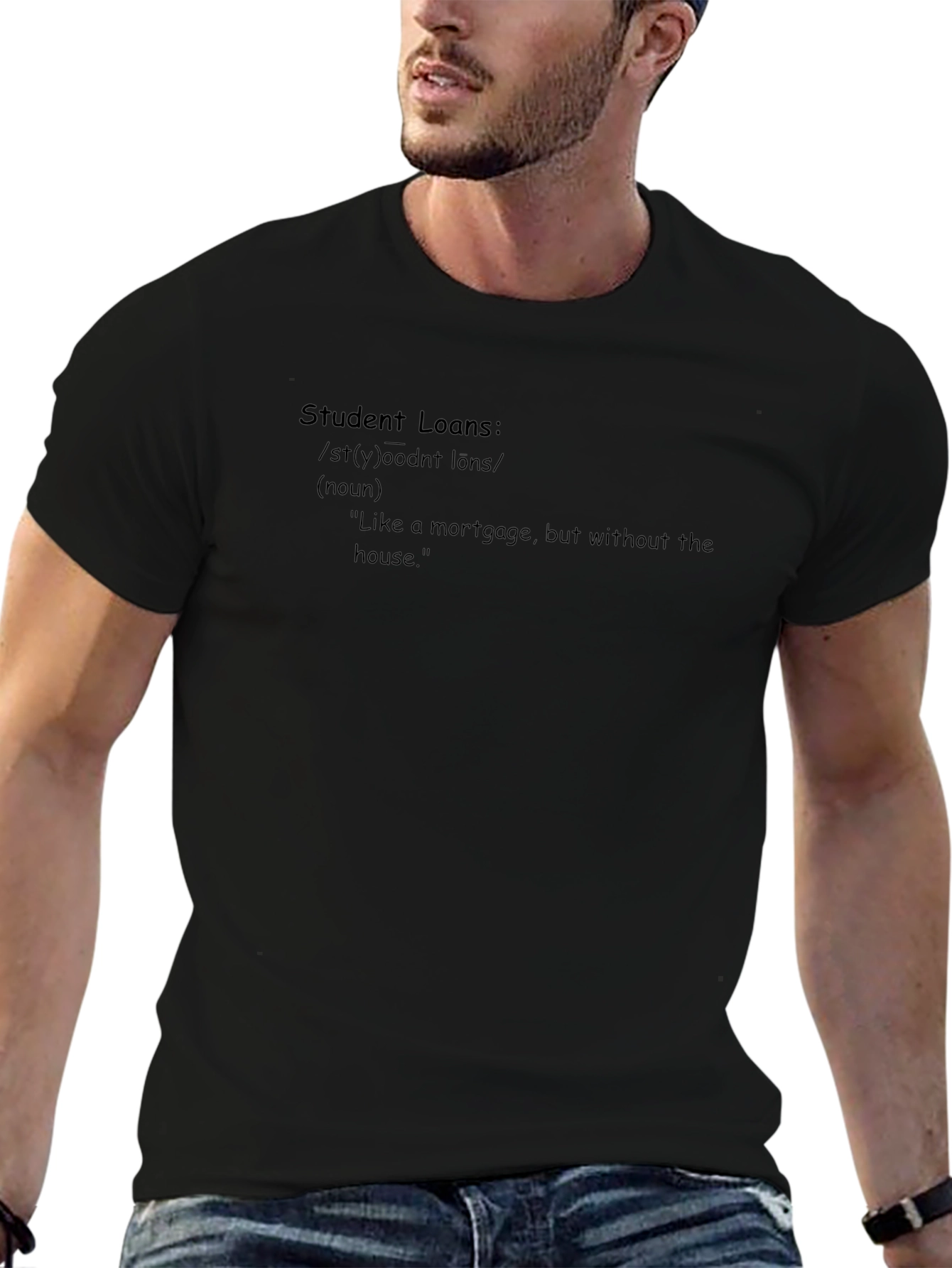 Student Loans Definition Black Graphic Tee