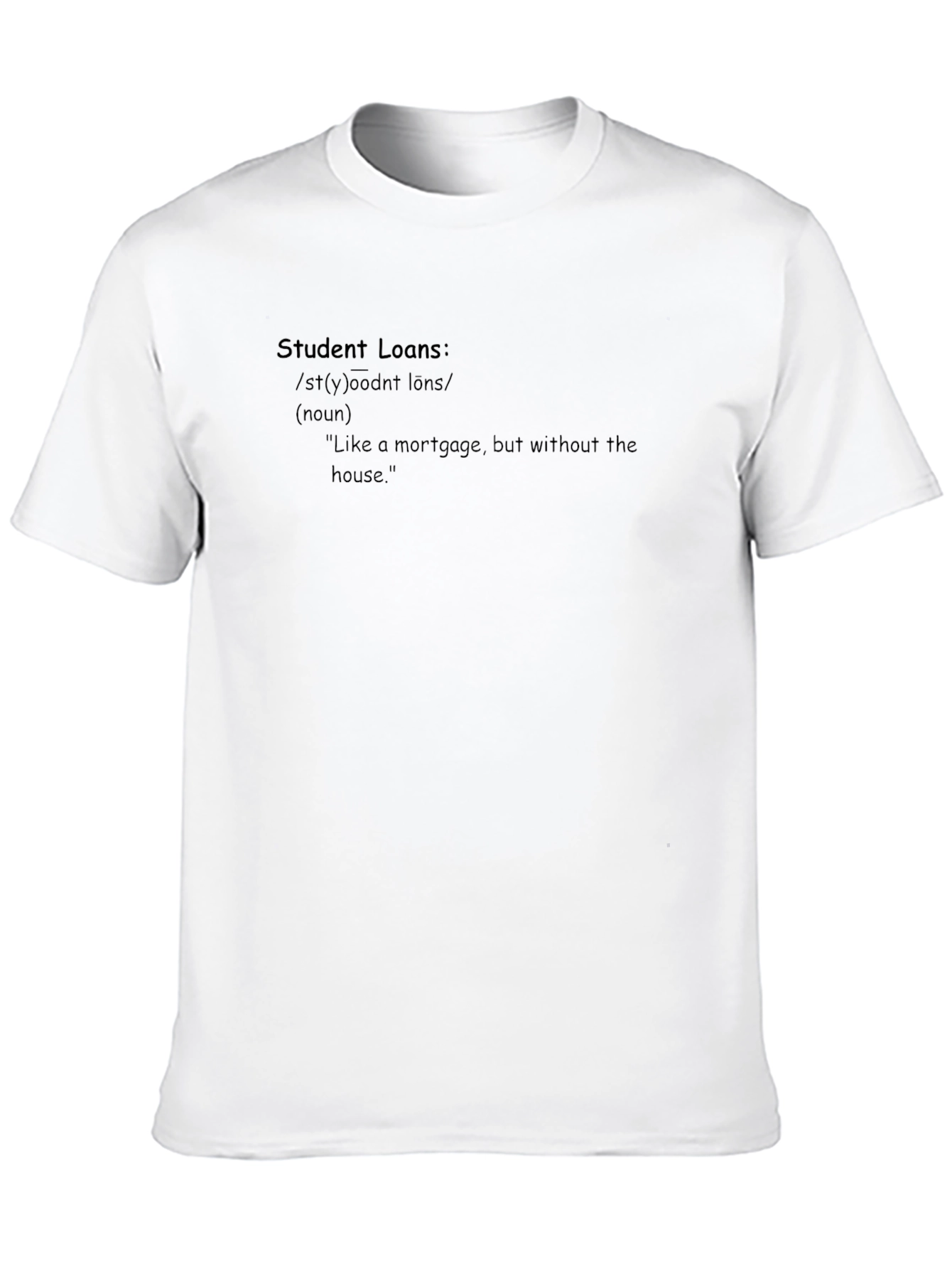 Student Loans Definition Black Graphic Tee