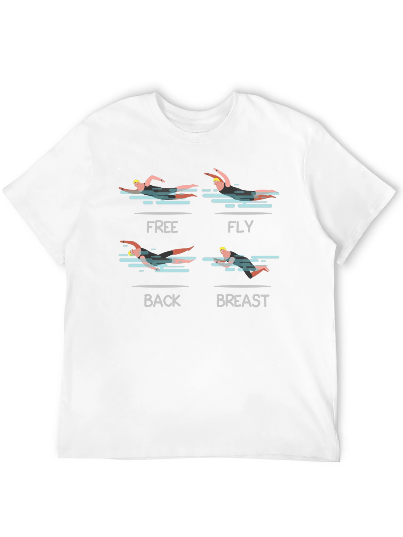 Swimming Strokes Graphic T-Shirt
