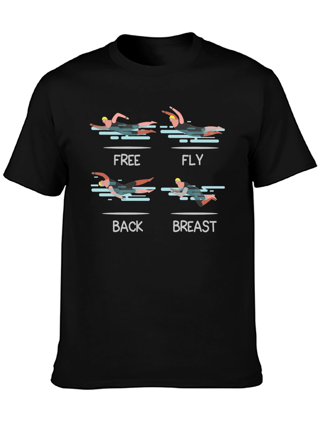 Swimming Strokes Graphic T-Shirt