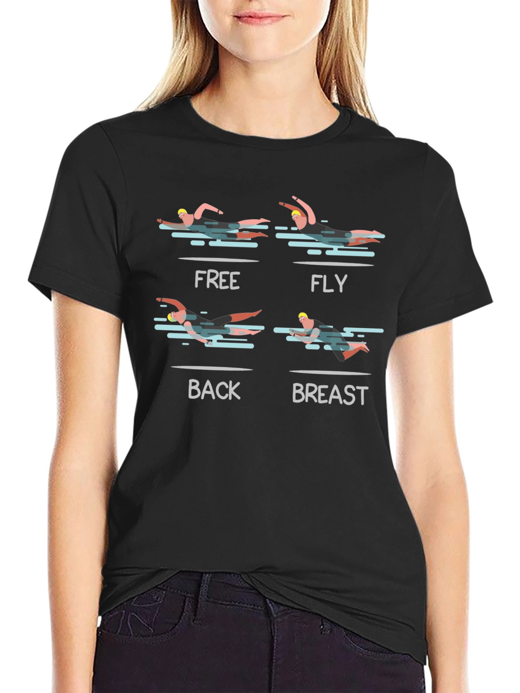 Swimming Strokes Graphic T-Shirt