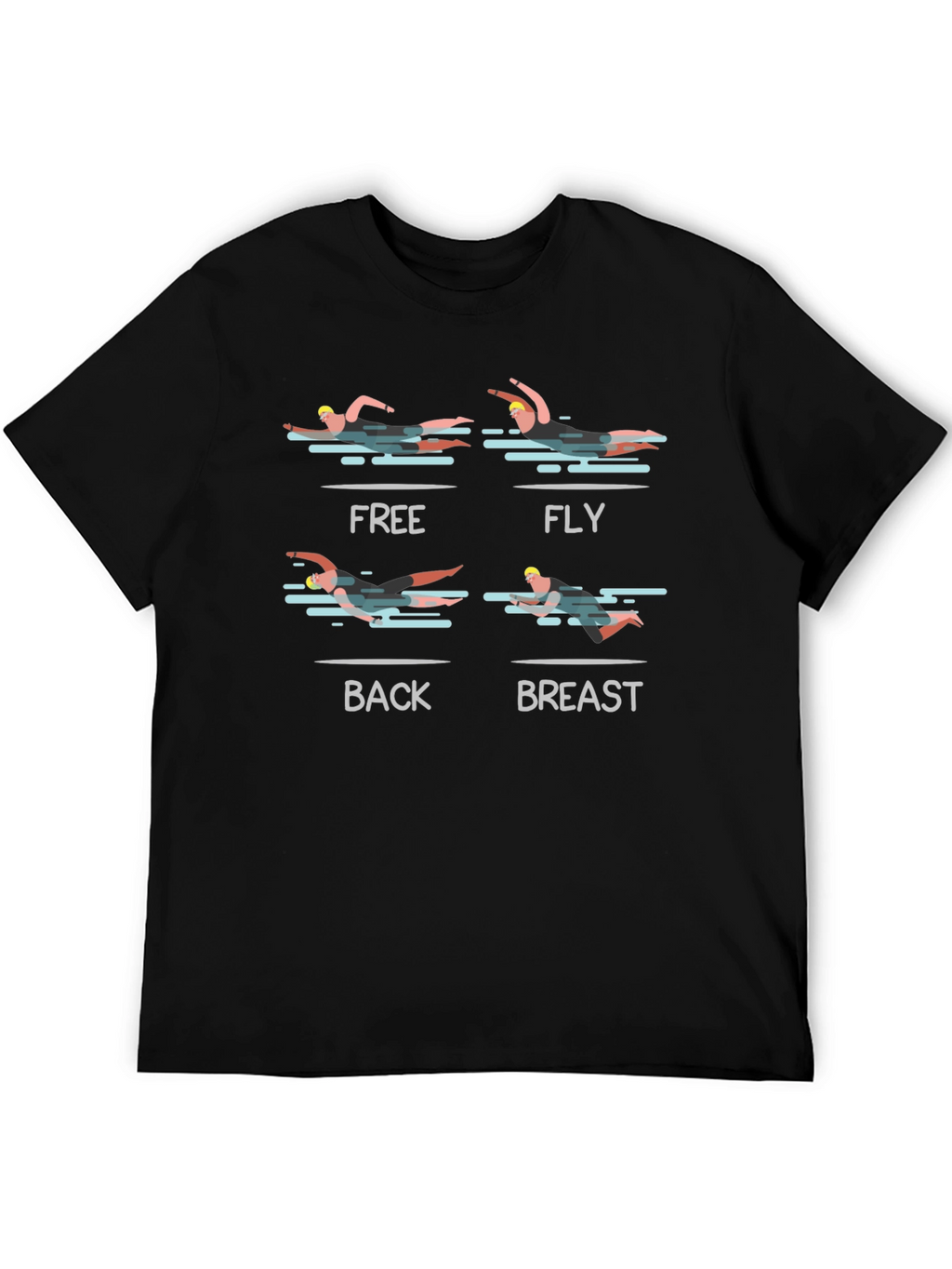 Swimming Strokes Graphic T-Shirt