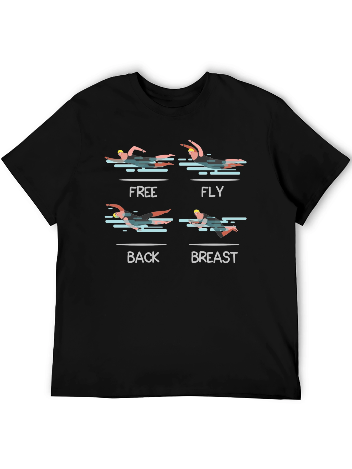 Swimming Strokes Graphic T-Shirt