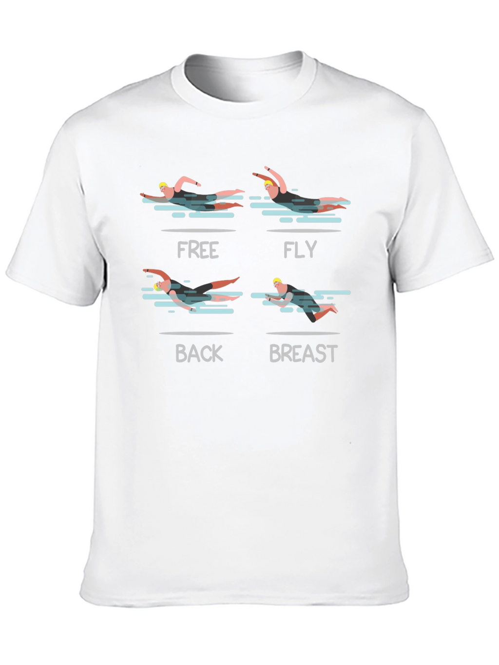 Swimming Strokes Graphic T-Shirt