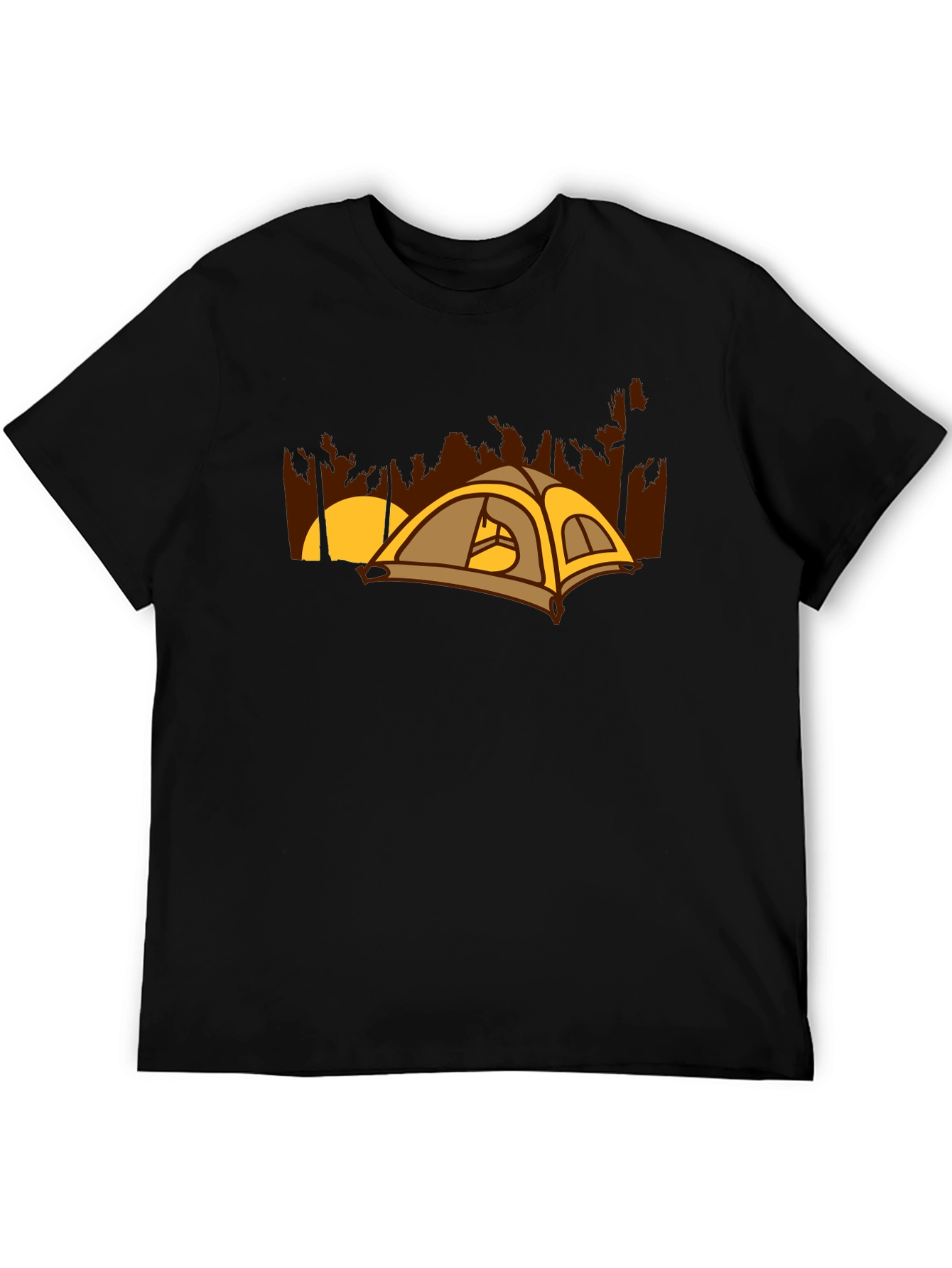 Camping Tent Graphic Tee - Outdoor Adventure Shirt