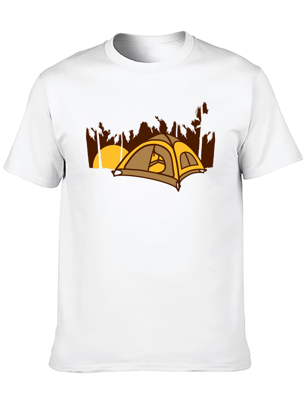 Camping Tent Graphic Tee - Outdoor Adventure Shirt