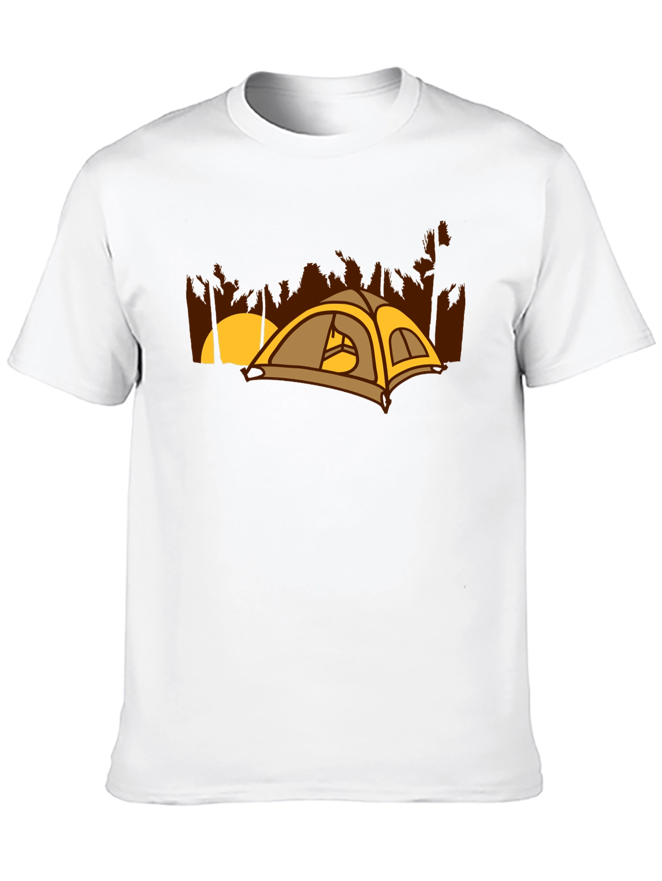 Camping Tent Graphic Tee - Outdoor Adventure Shirt