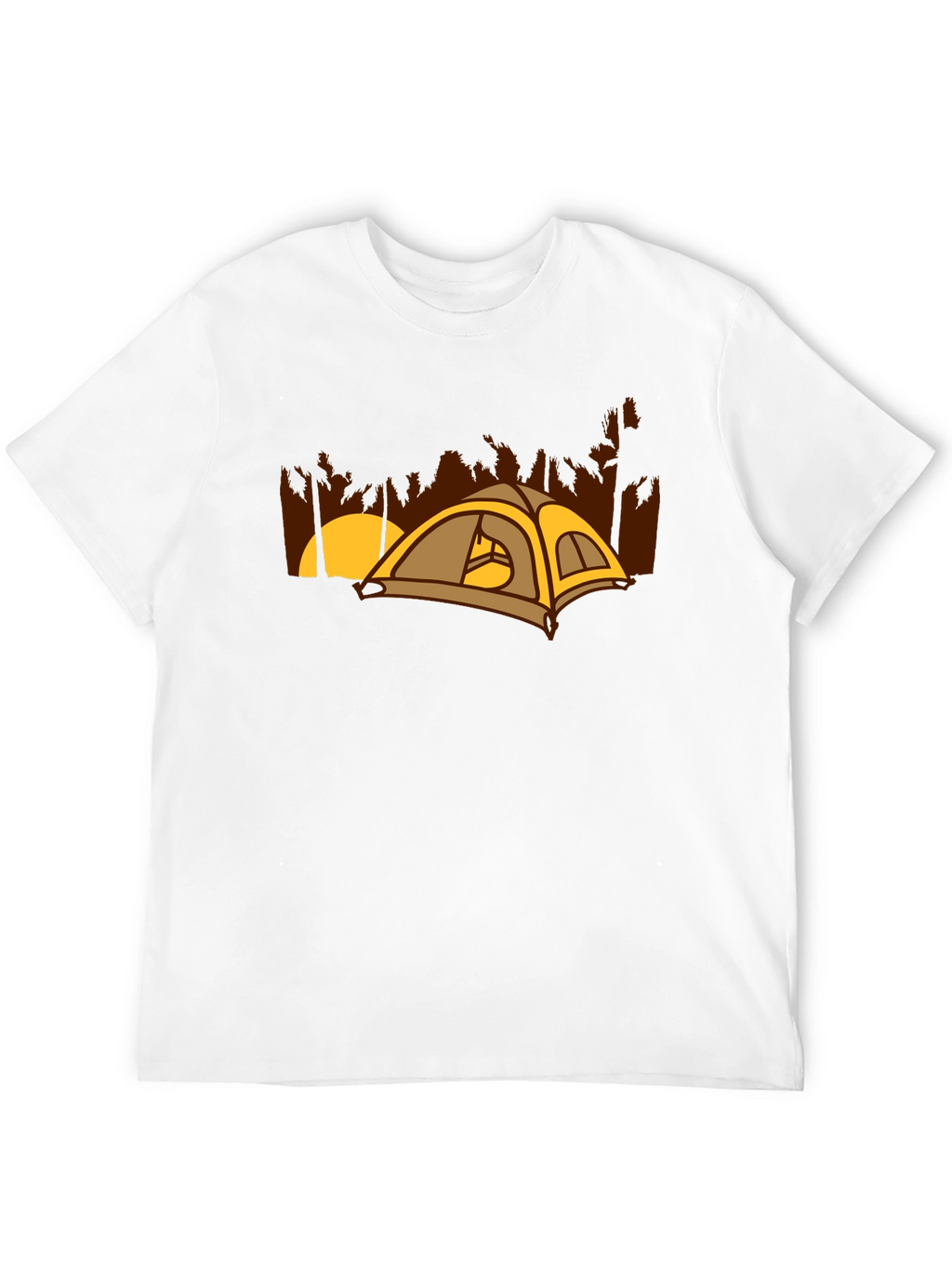 Camping Tent Graphic Tee - Outdoor Adventure Shirt