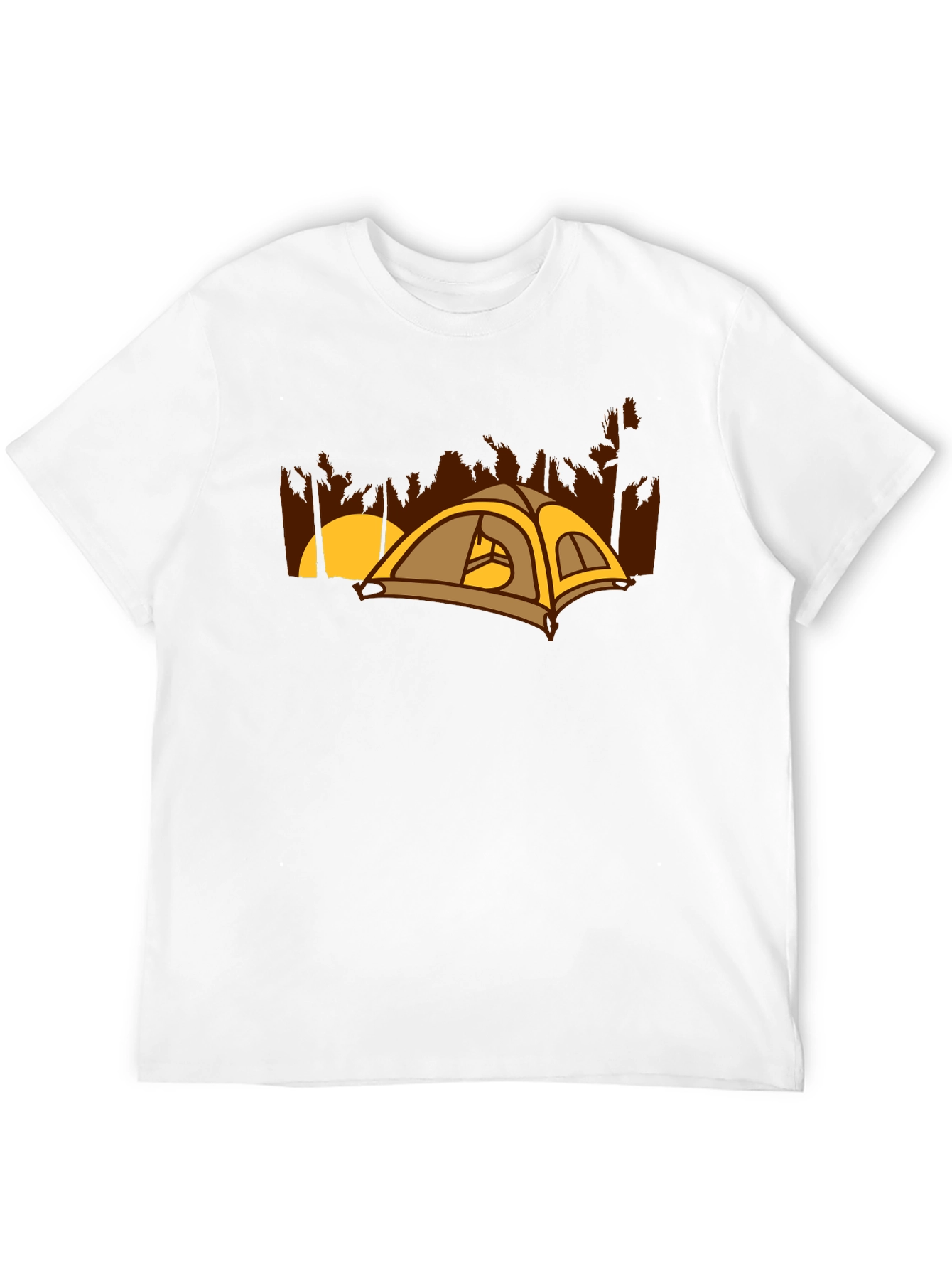 Camping Tent Graphic Tee - Outdoor Adventure Shirt