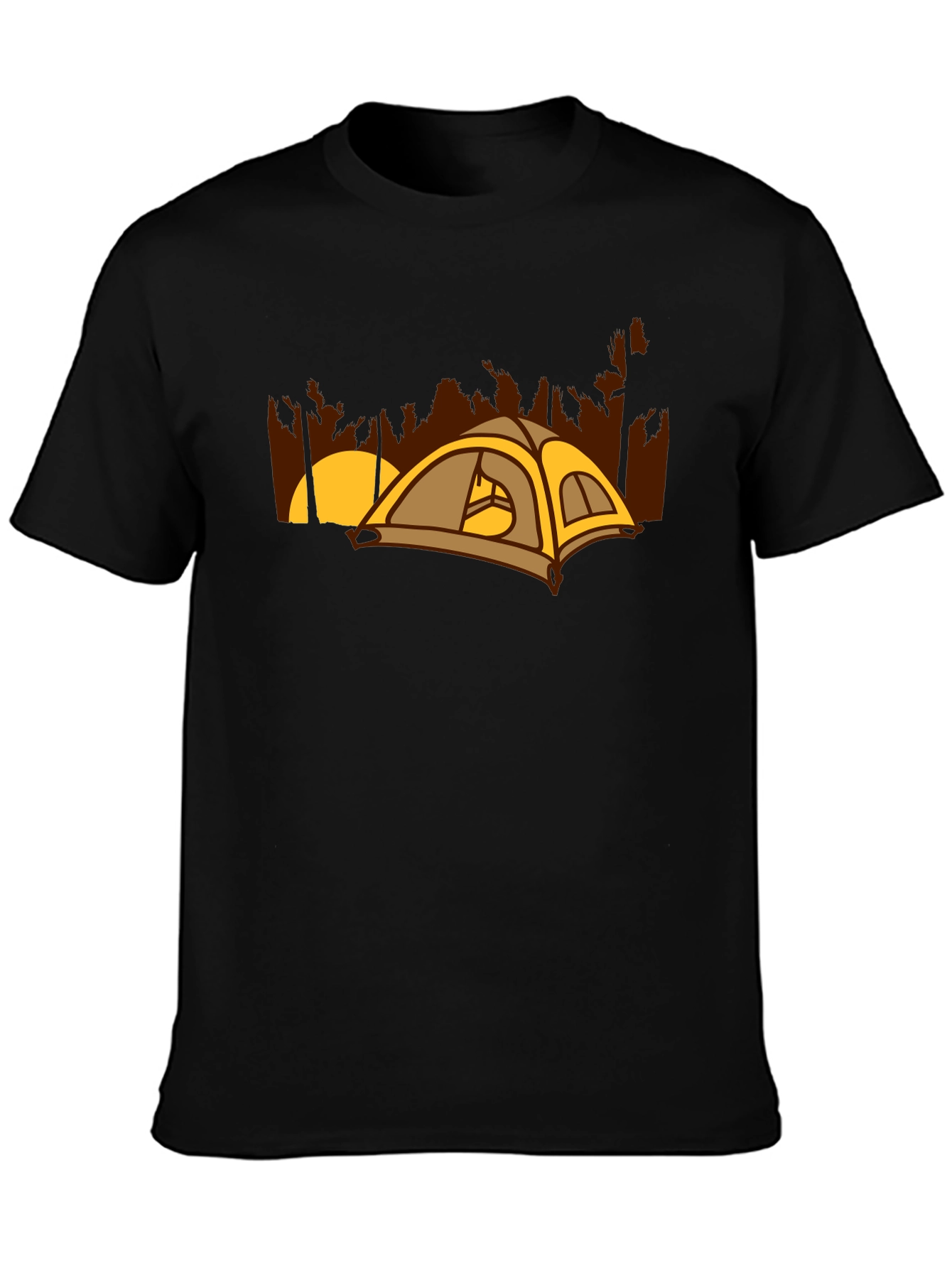 Camping Tent Graphic Tee - Outdoor Adventure Shirt